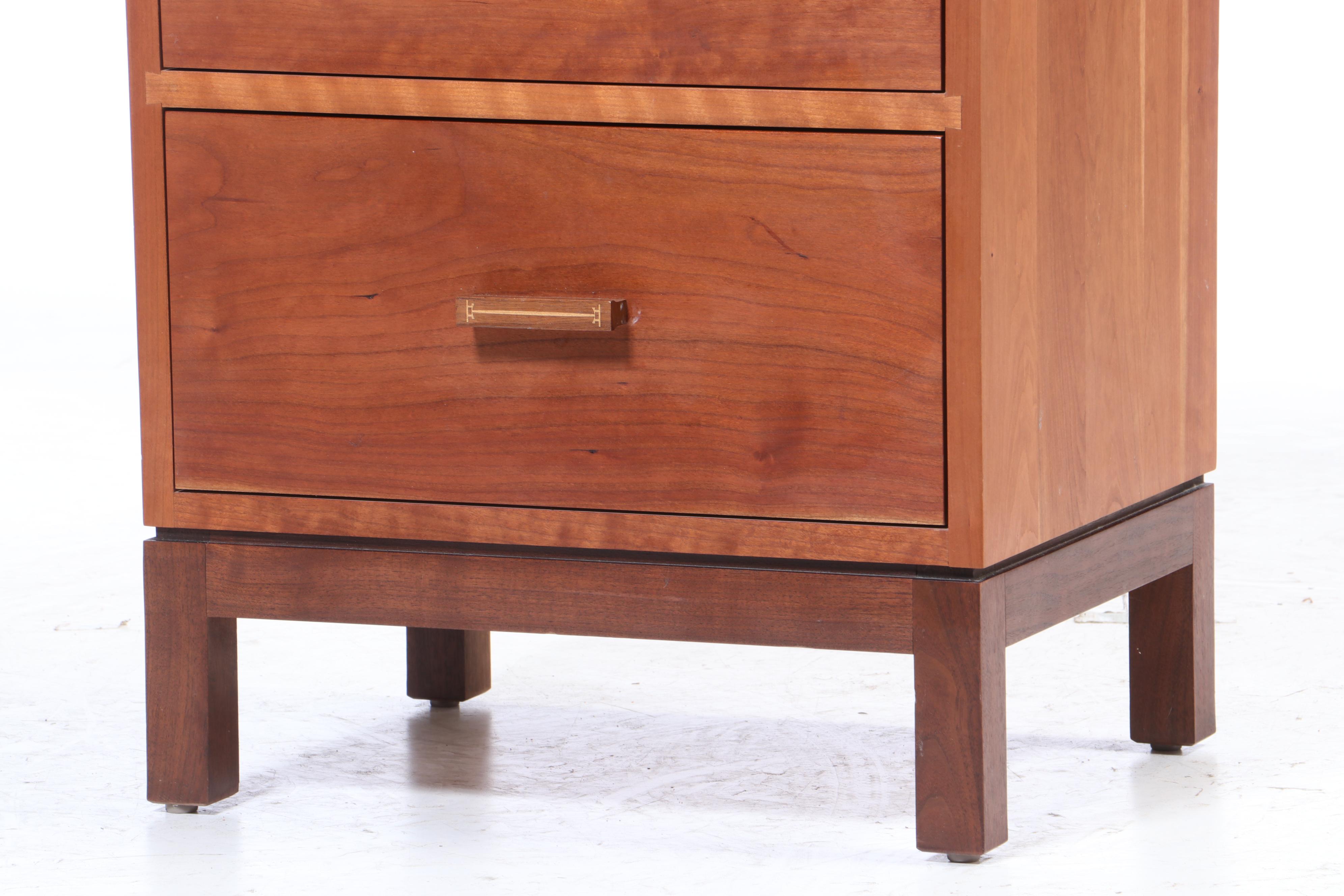 Stickley, Arts and Crafts Style Cherry and Walnut "Metropolitan" Lingerie Chest