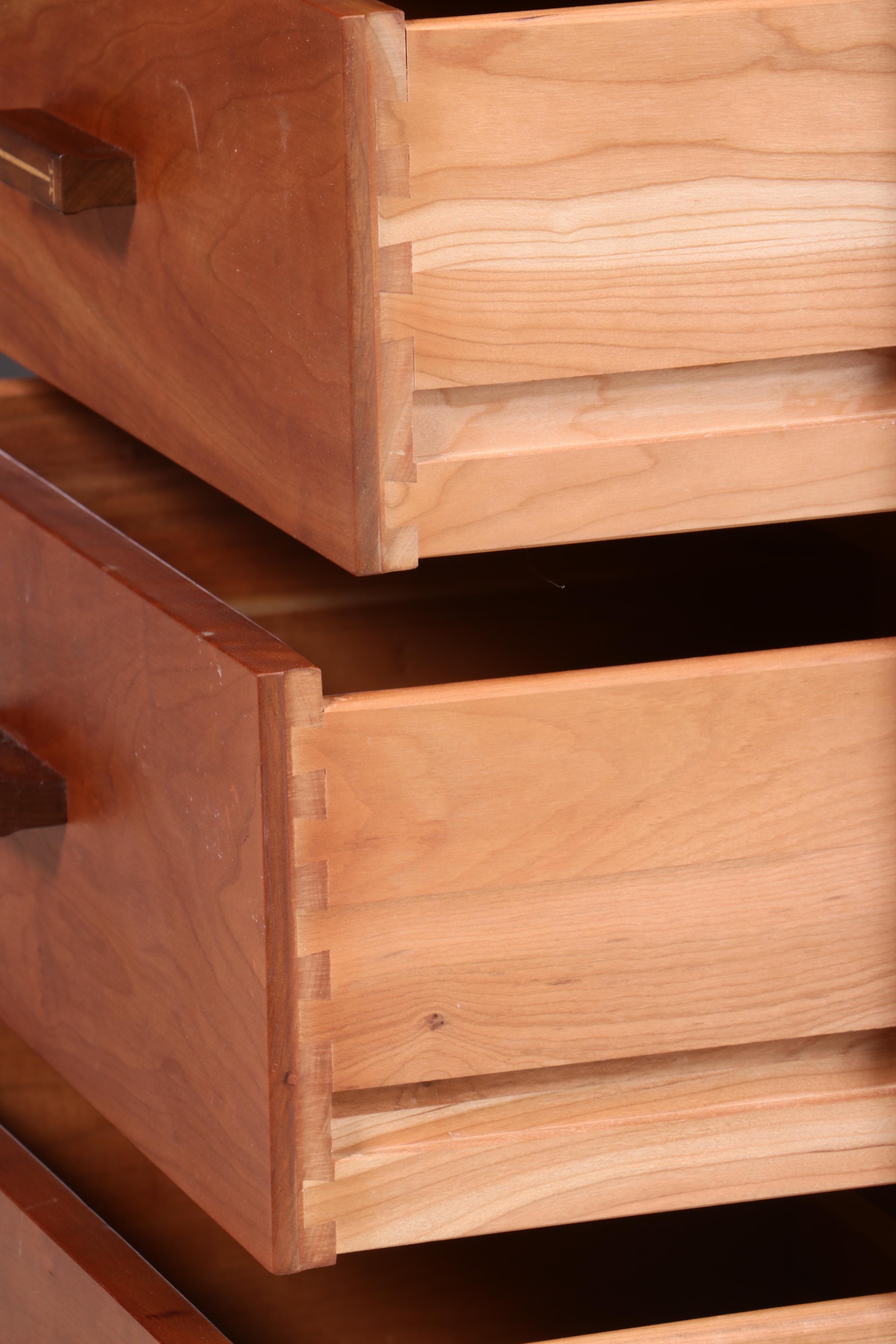 Stickley, Arts and Crafts Style Cherry and Walnut "Metropolitan" Lingerie Chest