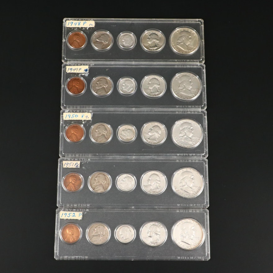 Five U.S. Coin Year Type Sets