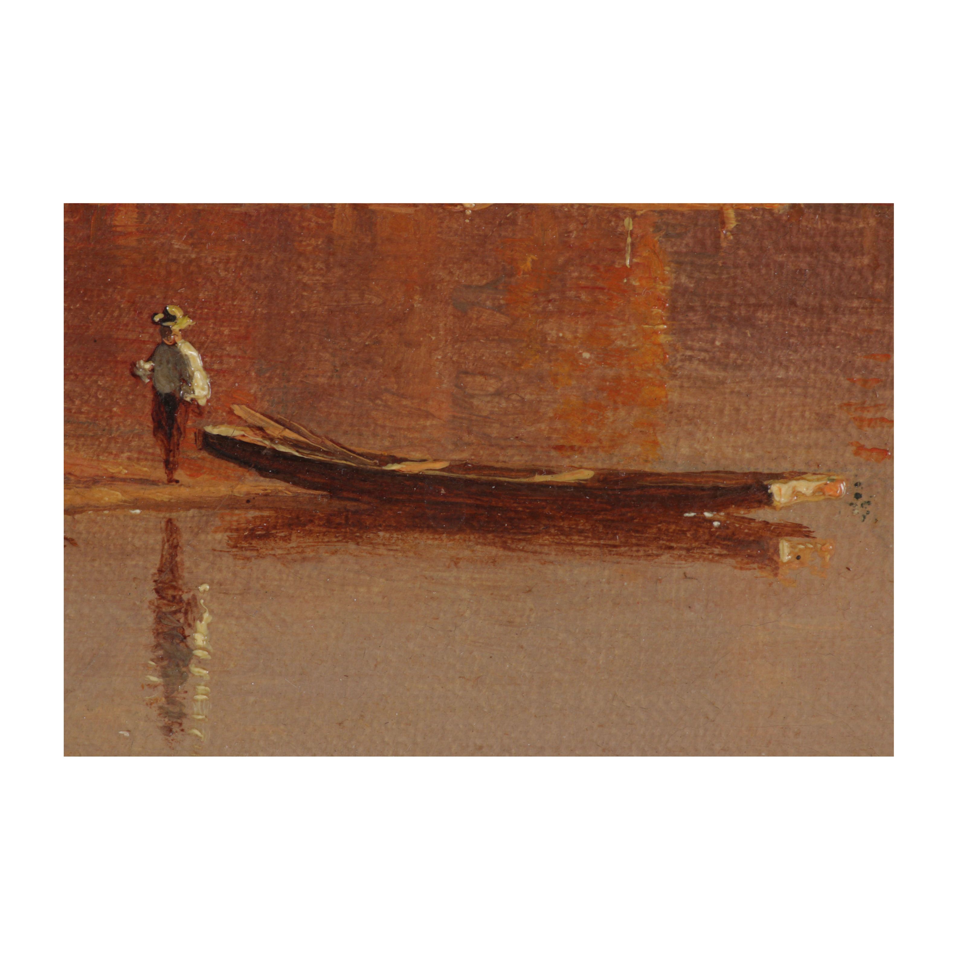 Sanford Gifford Luminist Oil Painting of Lake Sunapee, 1860