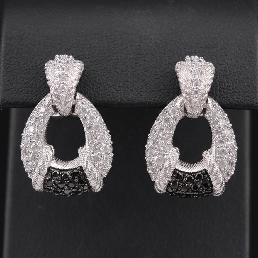 Judith Ripka Cubic Zirconia Dangle Earrings