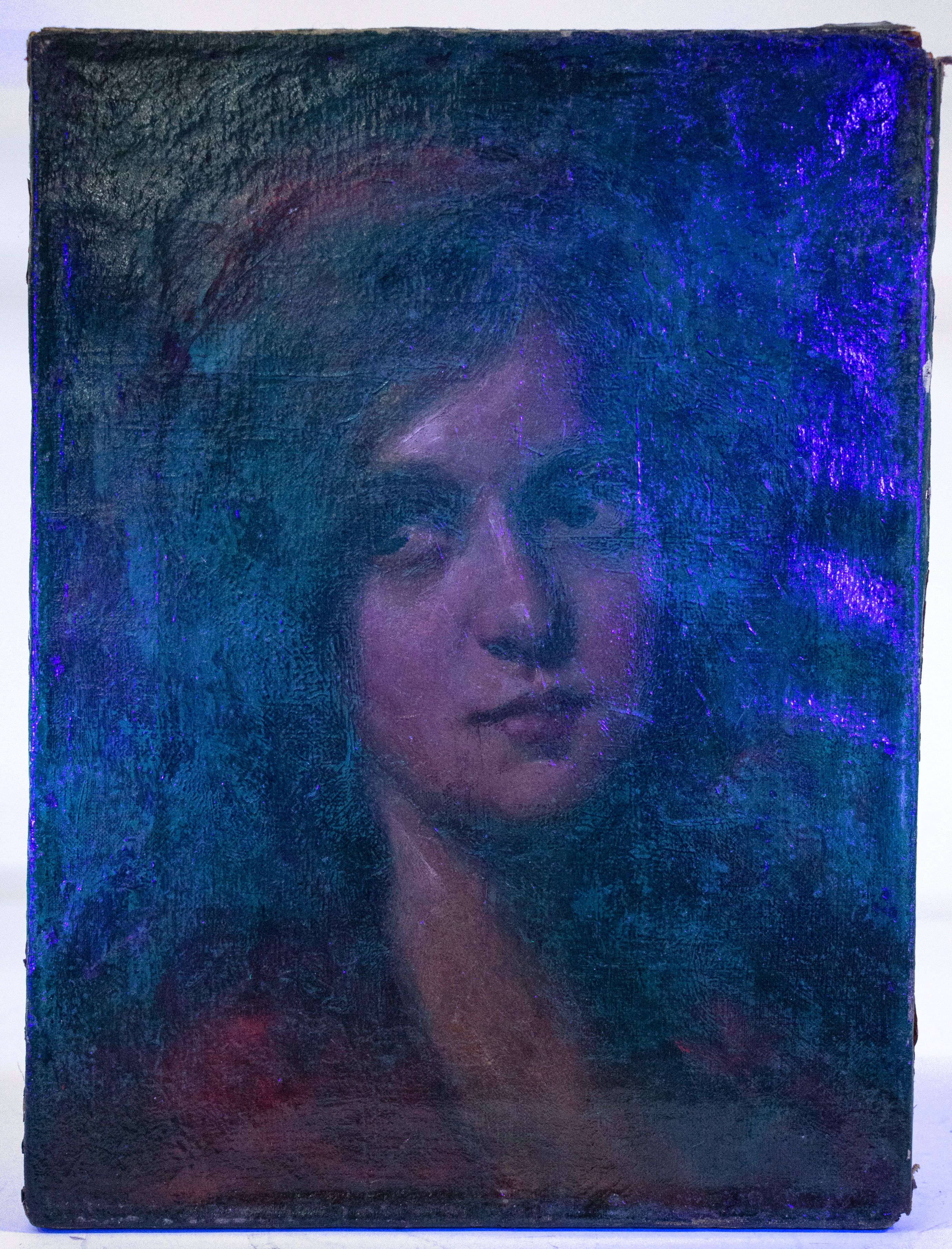 Exceptional Frank Duveneck Oil Portrait of a Young Woman, Circa 1905