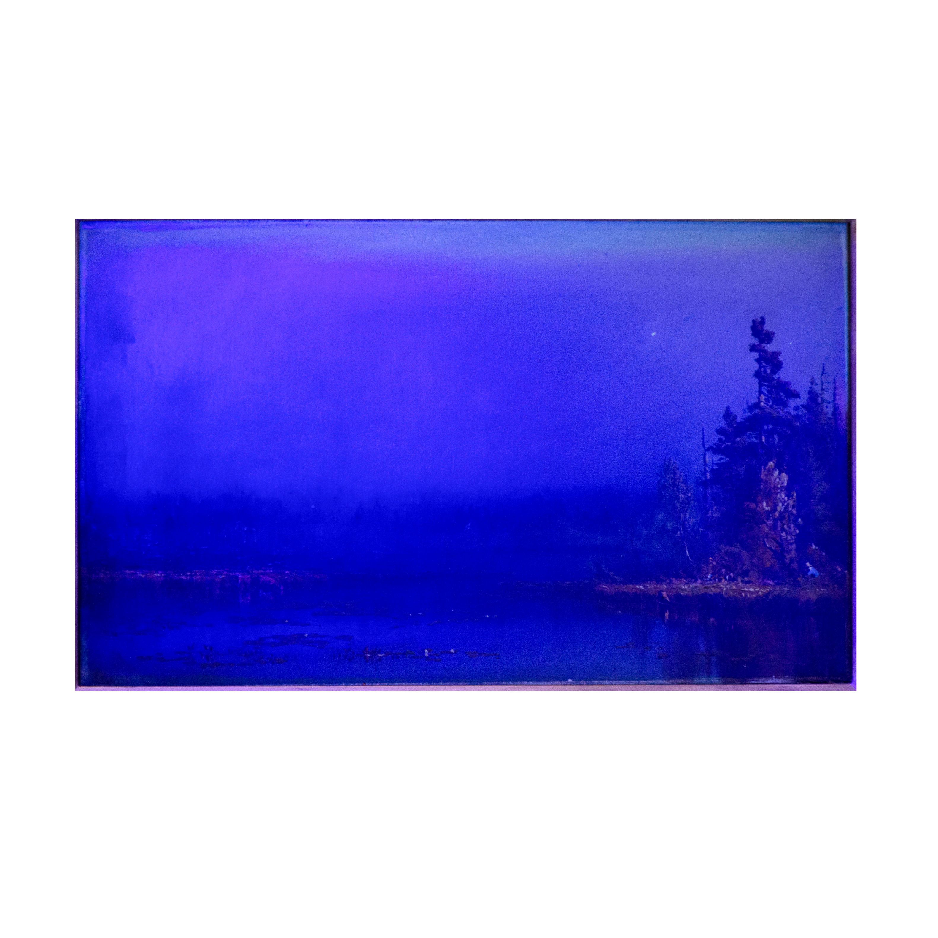 Sanford Gifford Oil Painting of Luminist Landscape, 1860