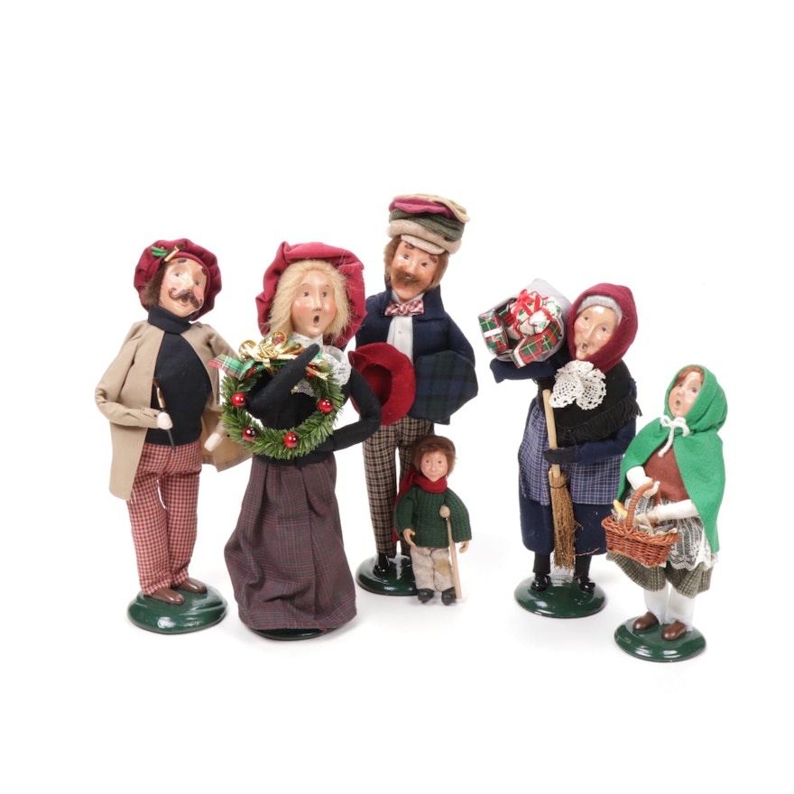 Byers' Choice "The Carolers" Dolls with "Tiny Tim" Ornament
