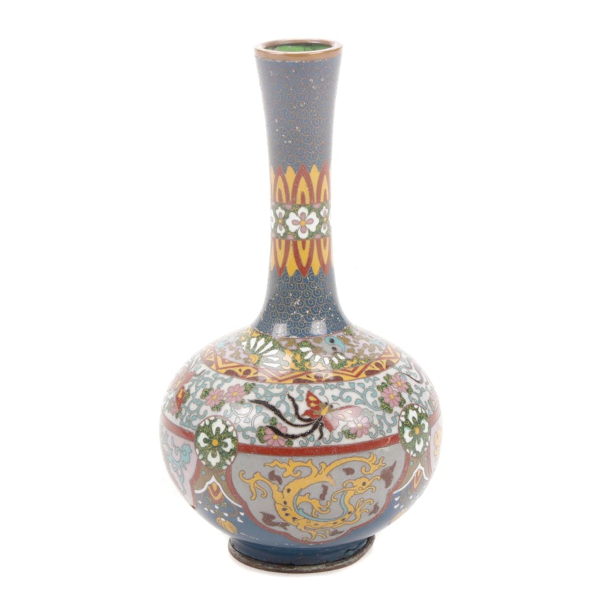 Japanese Meiji Period Cloisonné Vase