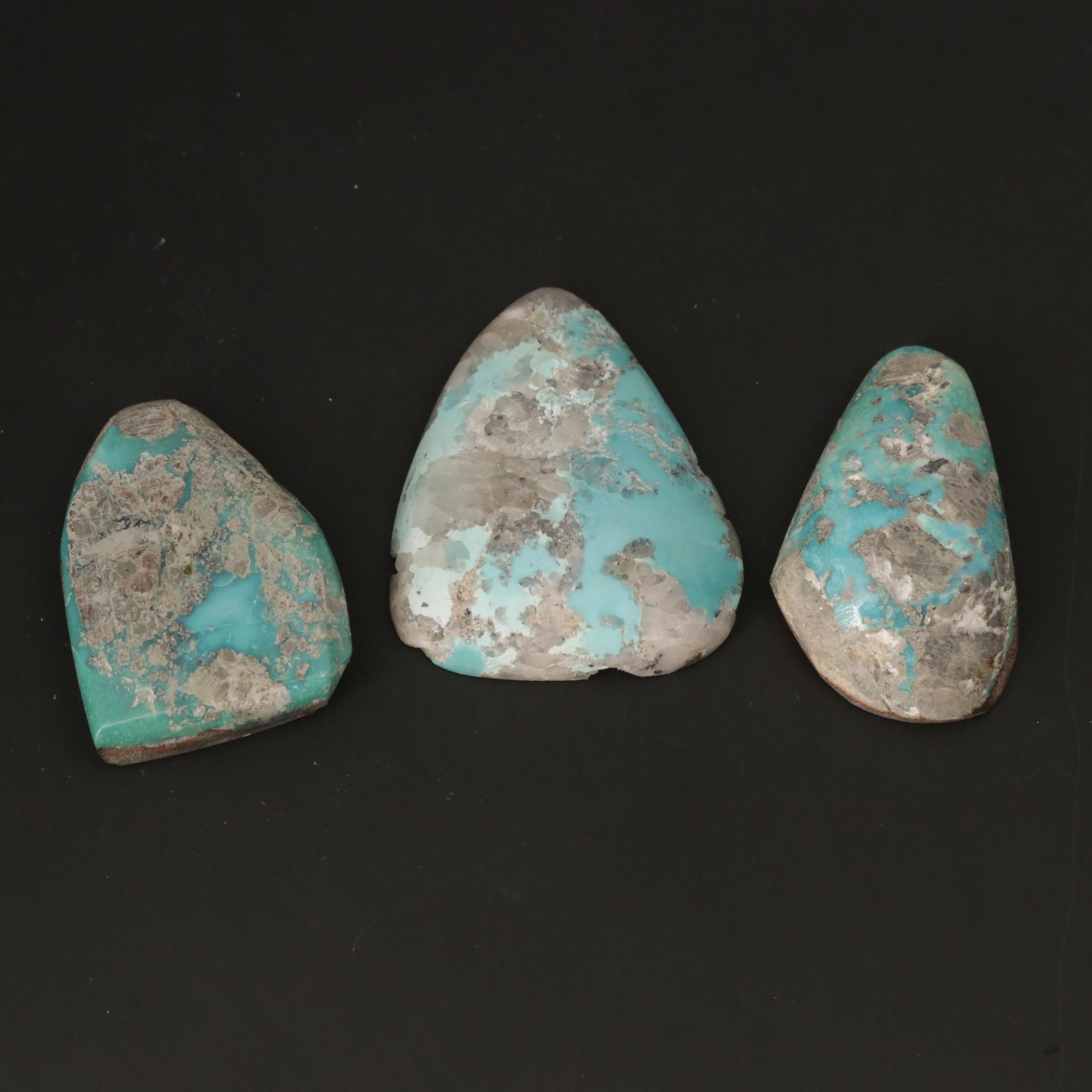 Loose 140.76 CTW Freeform Quartz in Turquoise Cabochon Assortment