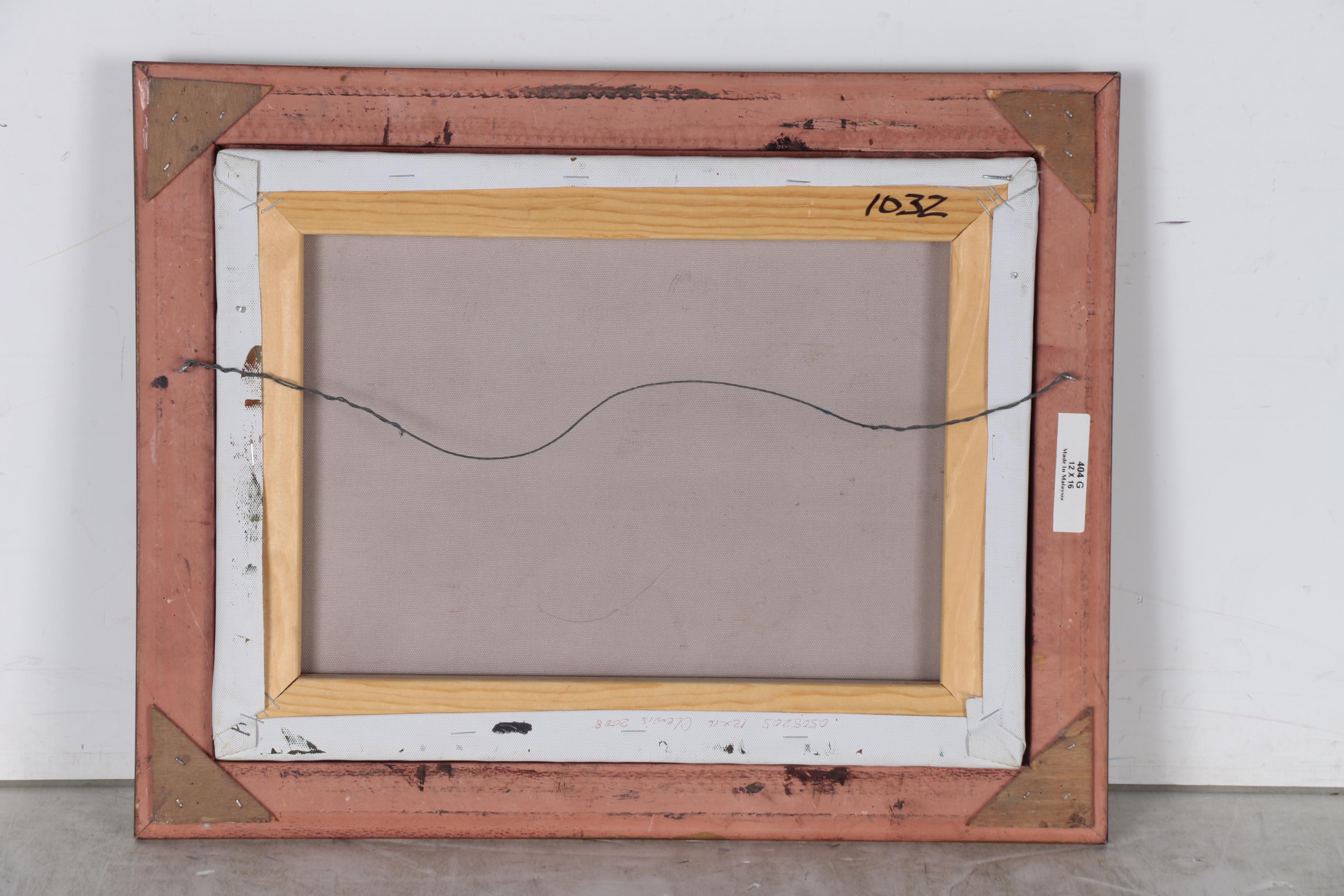 C. Lewis Floral Oil Painting of Poppies