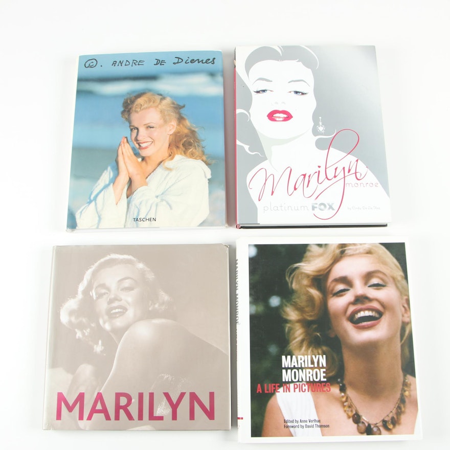 Marilyn Monroe Book Selection including First Edition "A Life in Pictures"