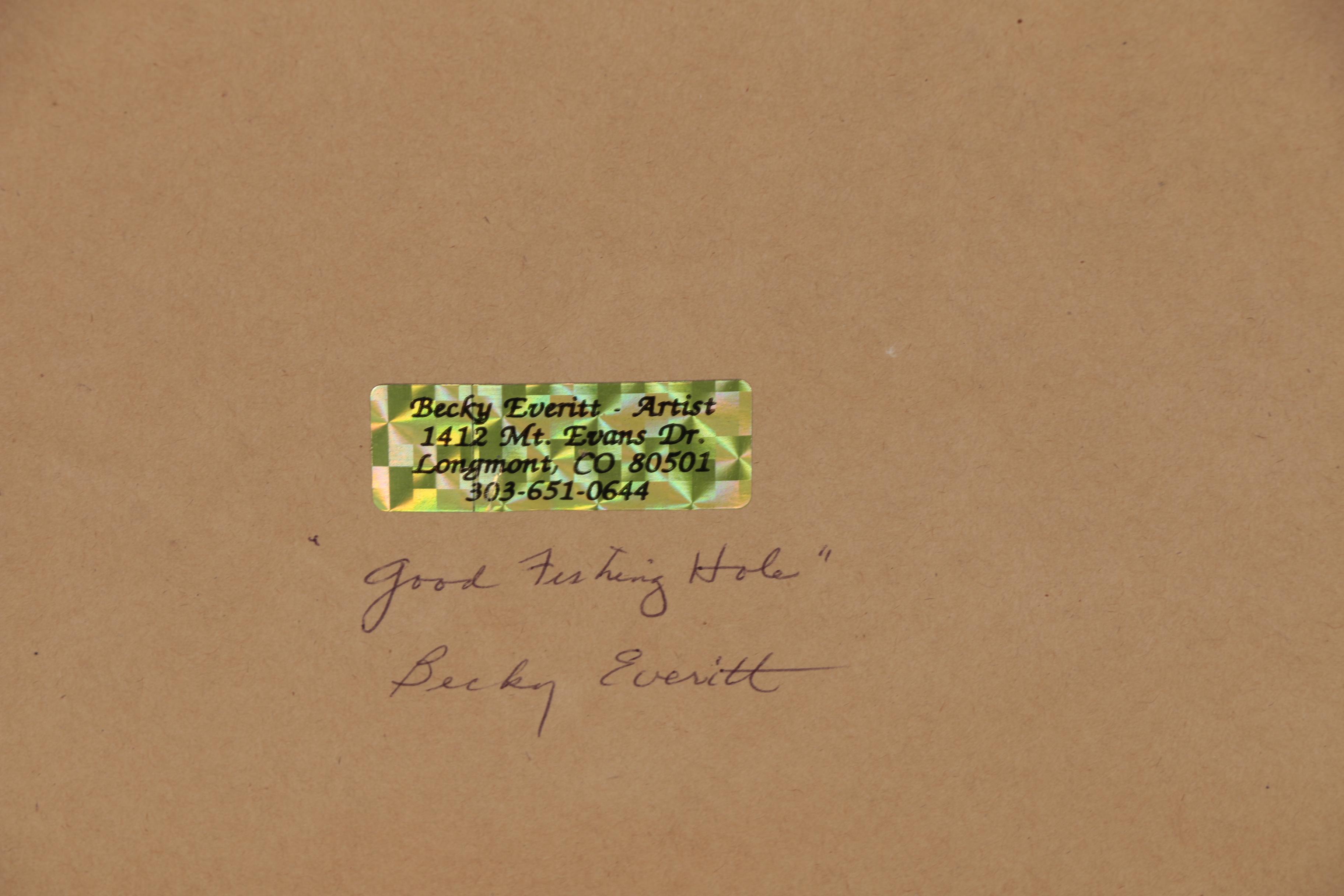 Becky Everitt Watercolor Painting of Mountain Scene