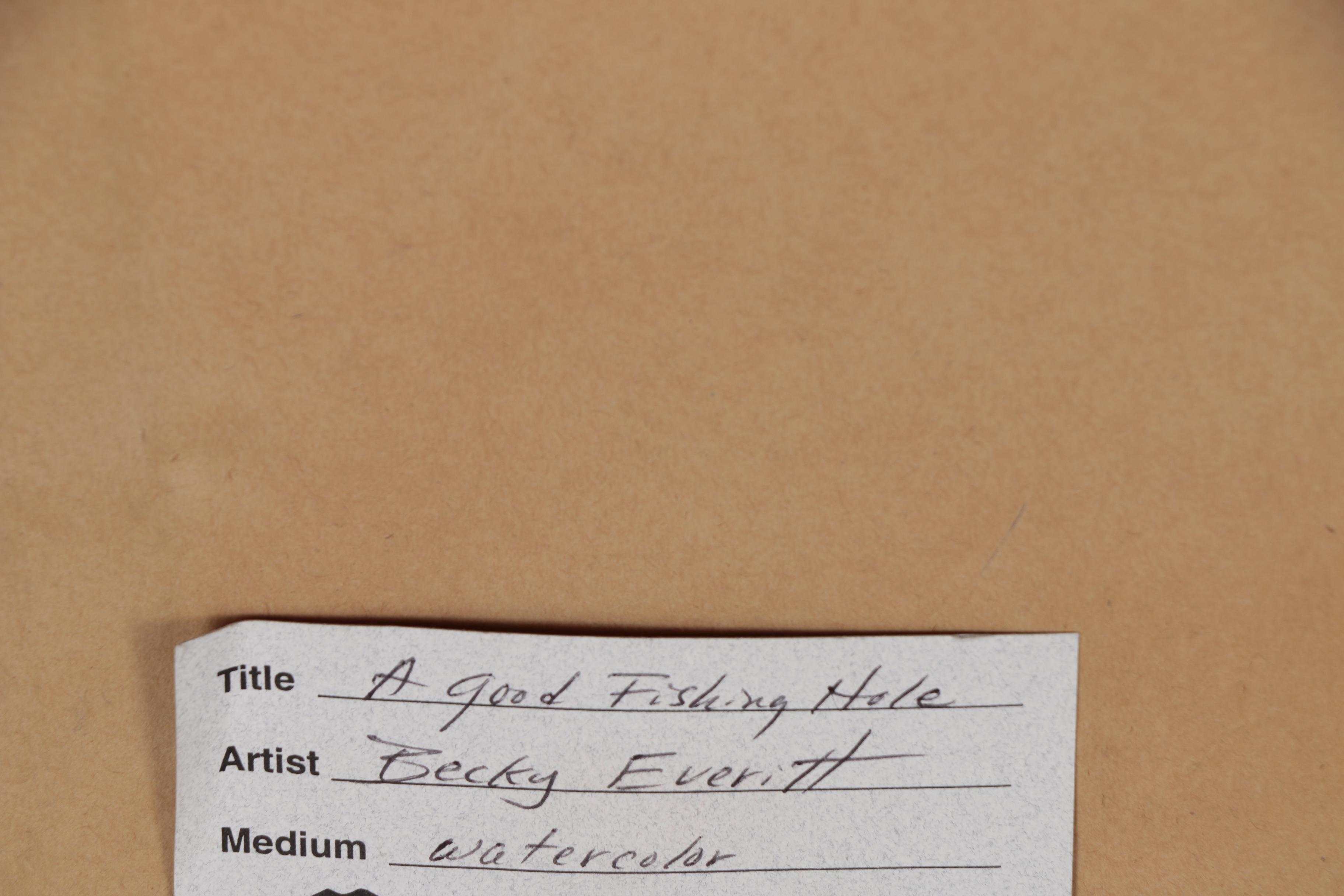 Becky Everitt Watercolor Painting of Mountain Scene