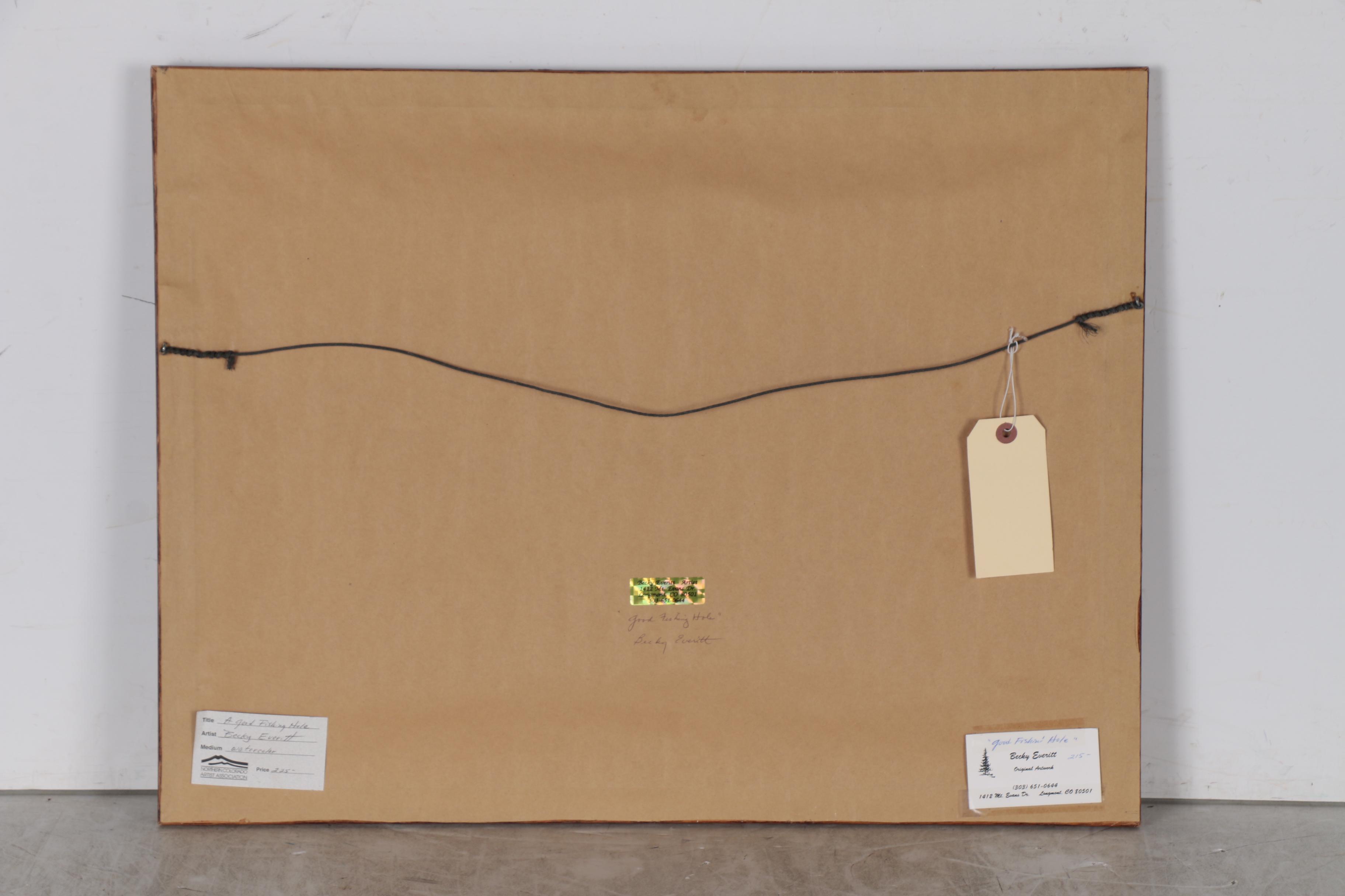 Becky Everitt Watercolor Painting of Mountain Scene