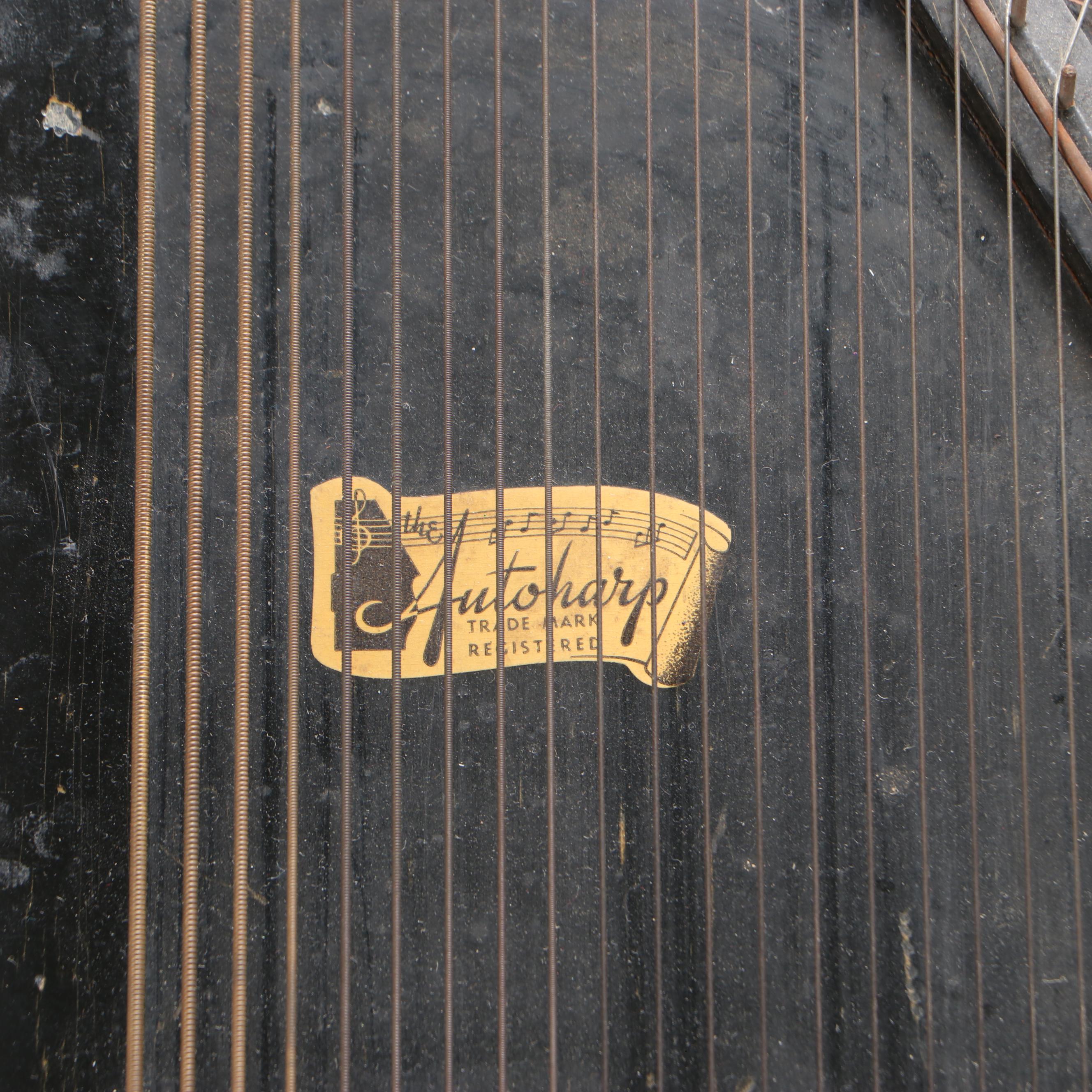 Oscar Schmidt and Paramount Autoharps with Marxophone