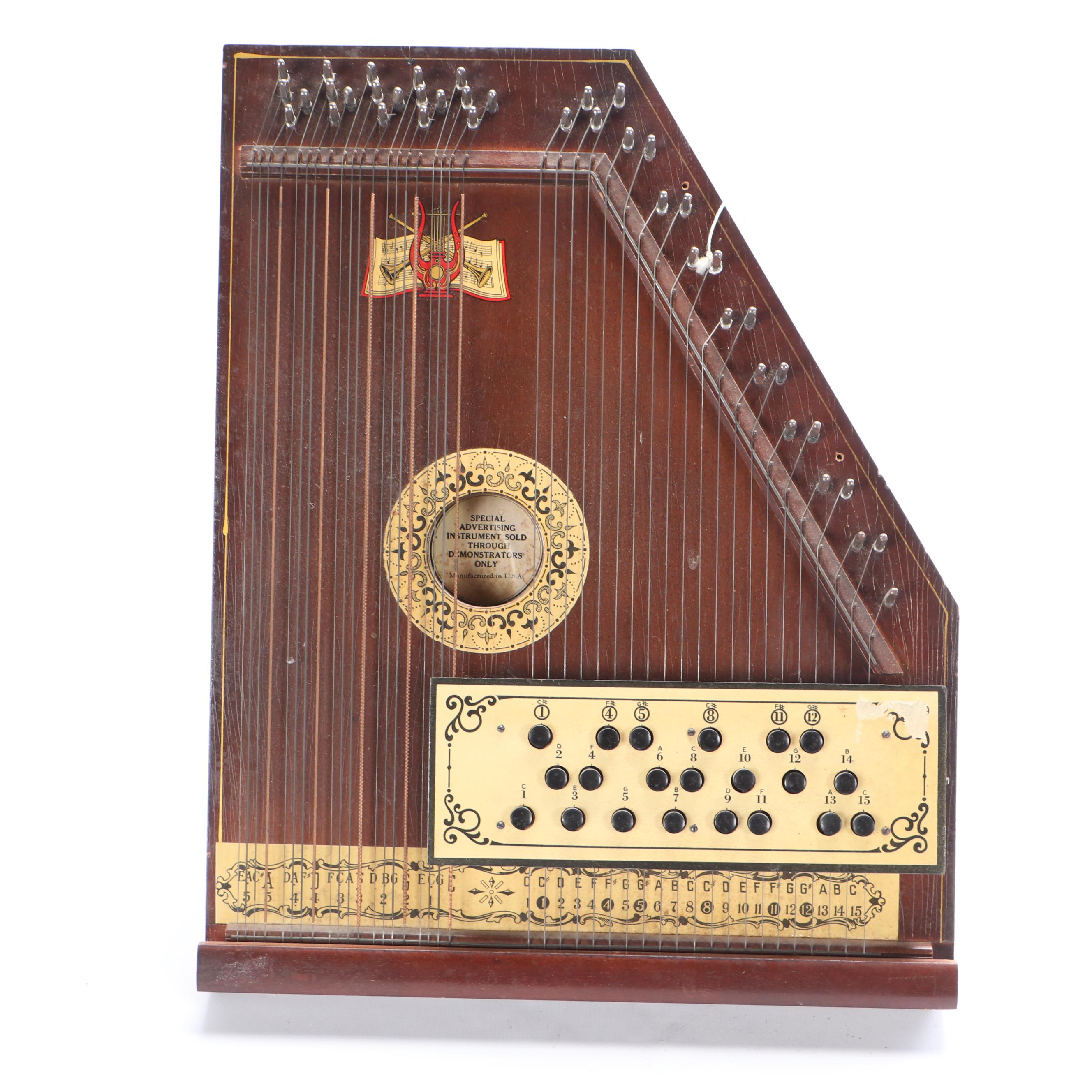 Oscar Schmidt and Paramount Autoharps with Marxophone