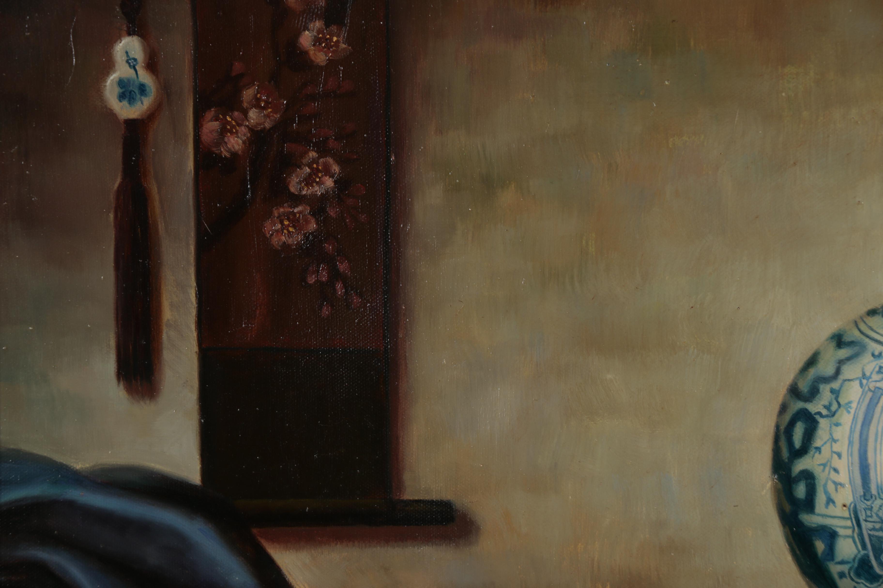 Henry Woo Still Life Oil Painting