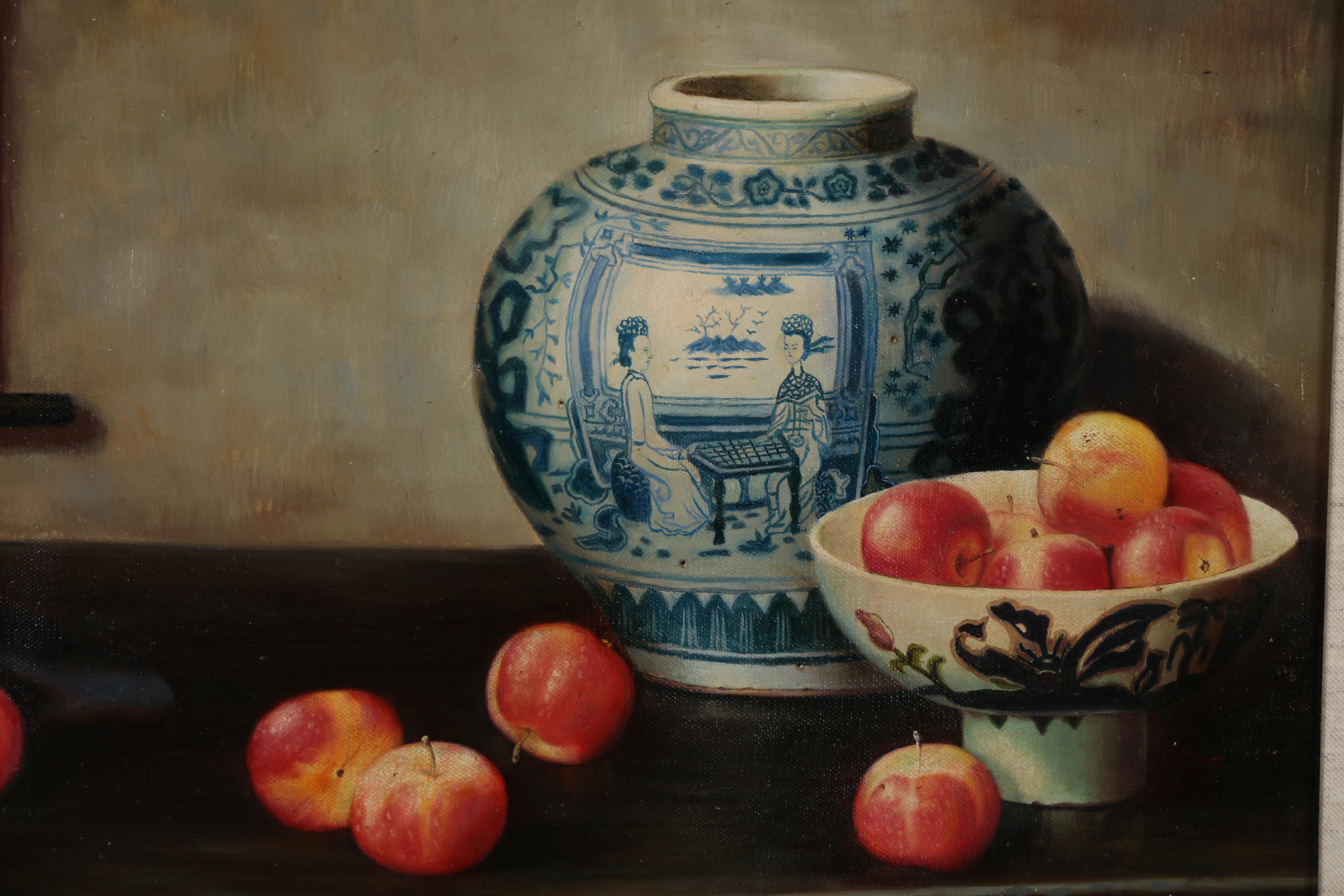 Henry Woo Still Life Oil Painting