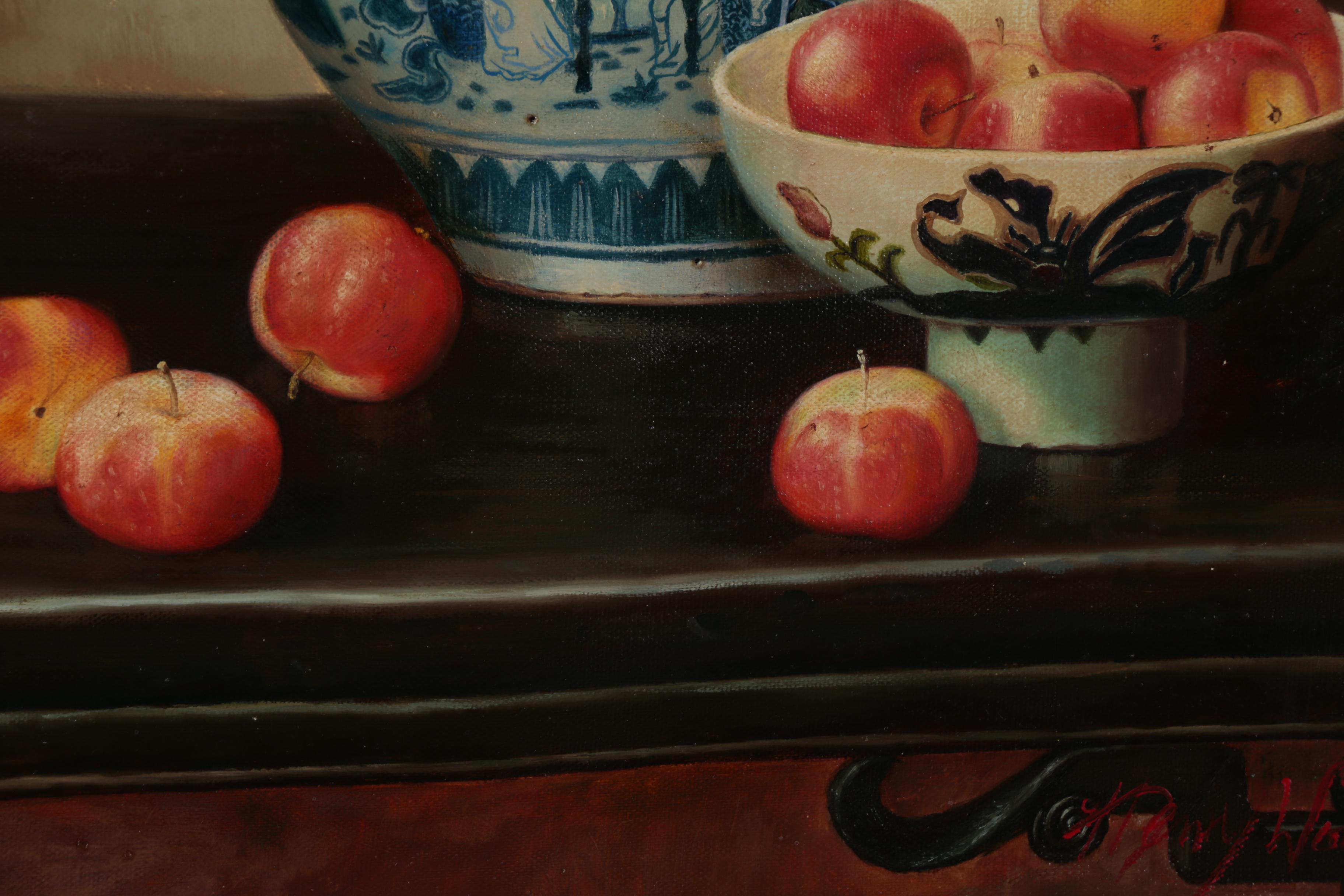 Henry Woo Still Life Oil Painting