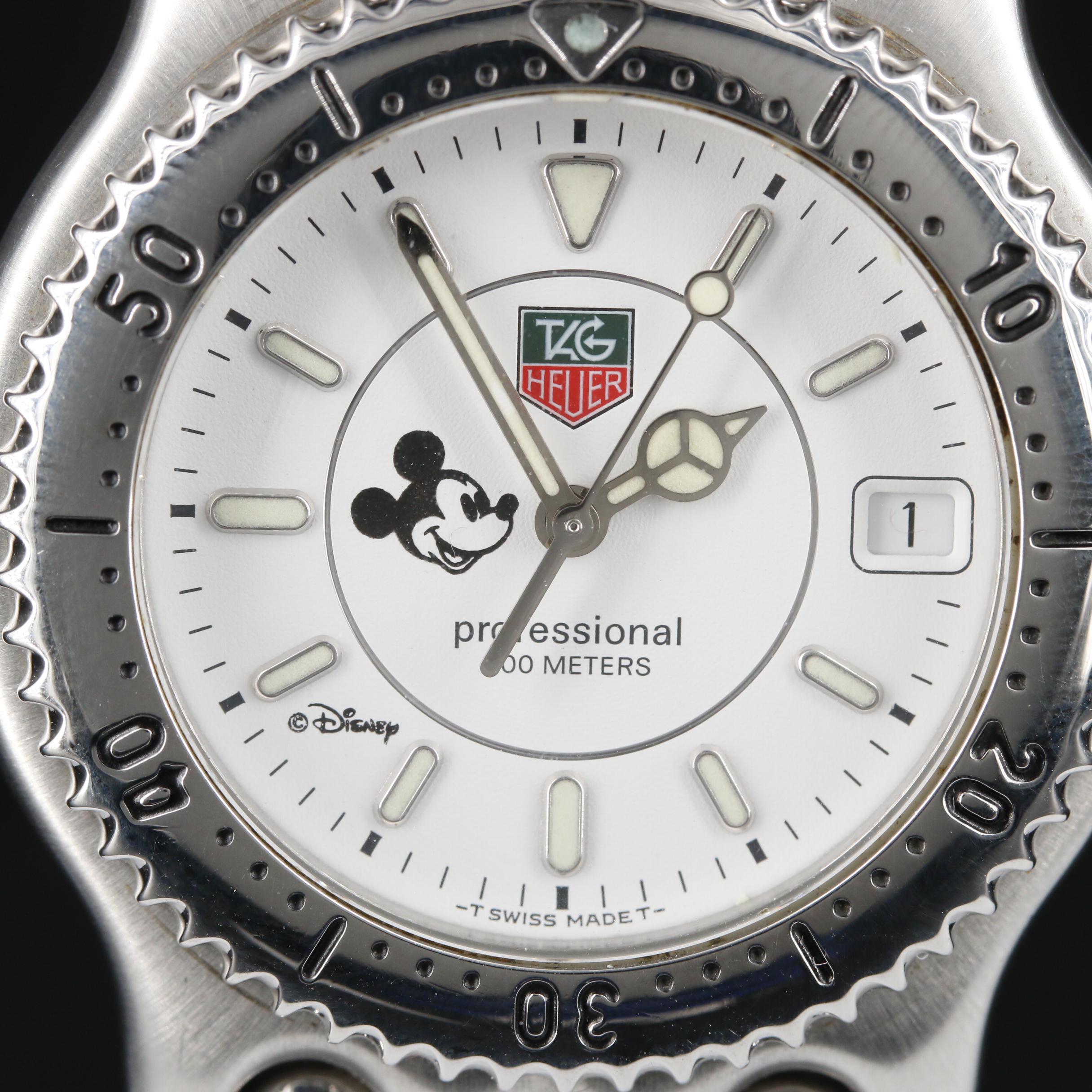 TAG Heuer Professional 200m SE/L Mickey Mouse Dial Stainless Steel Watch