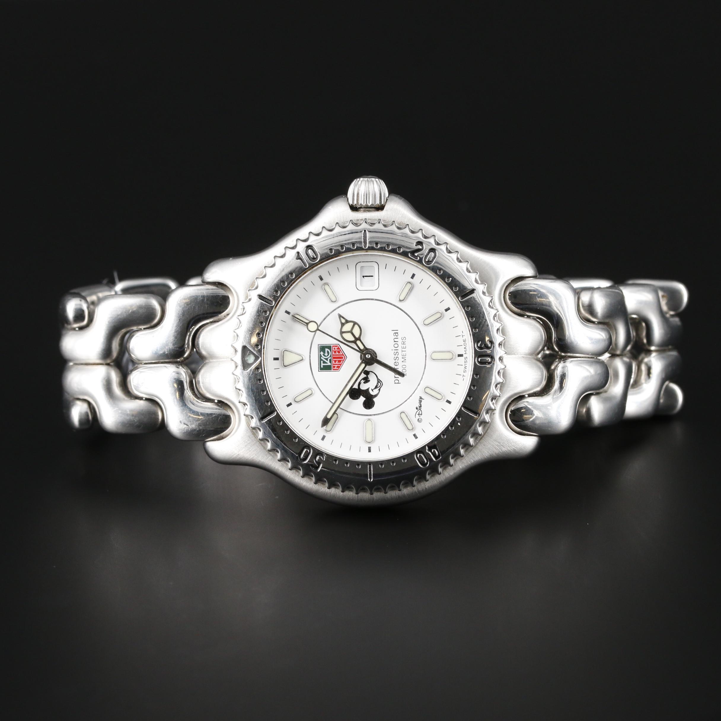 TAG Heuer Professional 200m SE/L Mickey Mouse Dial Stainless Steel Watch