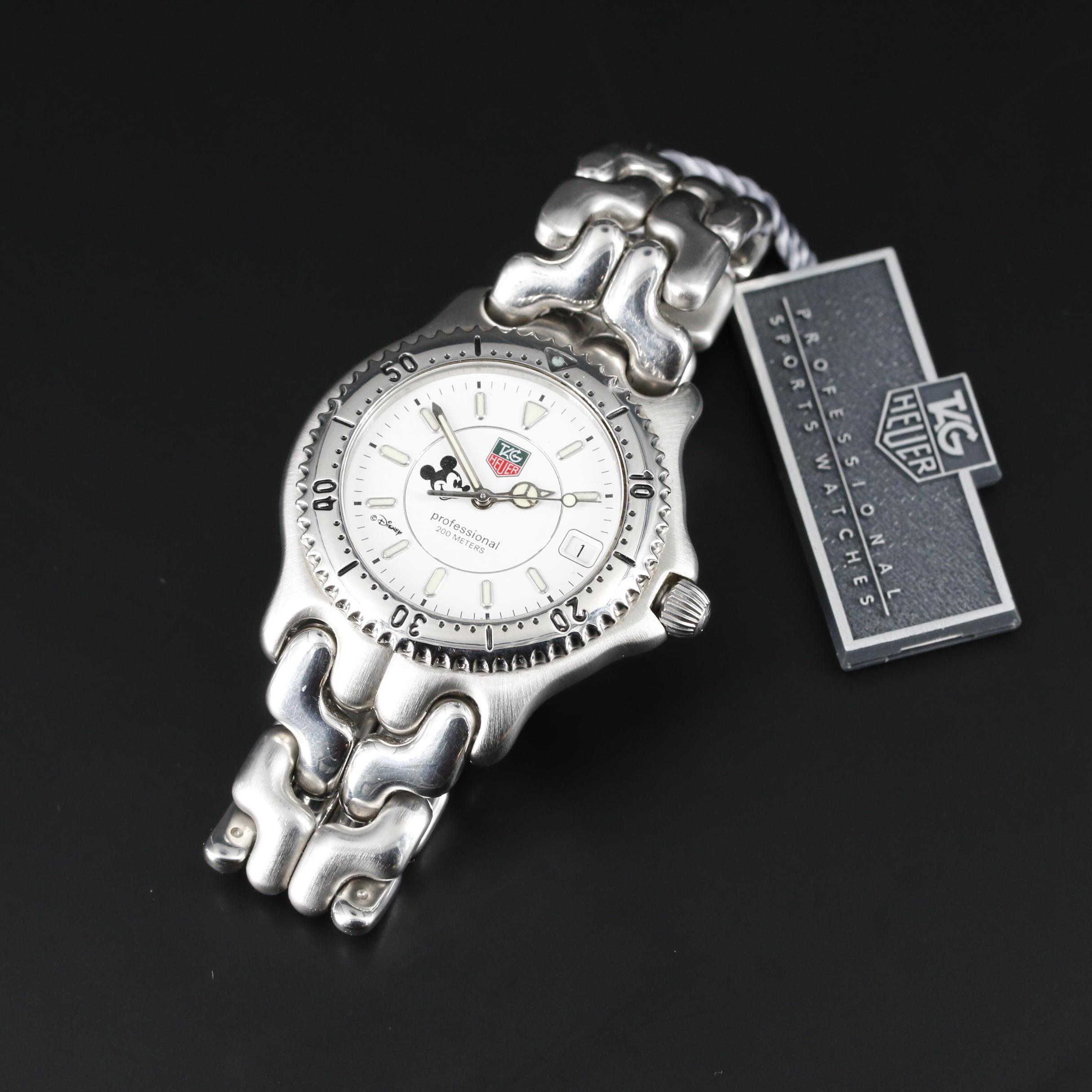 TAG Heuer Professional 200m SE/L Mickey Mouse Dial Stainless Steel Watch