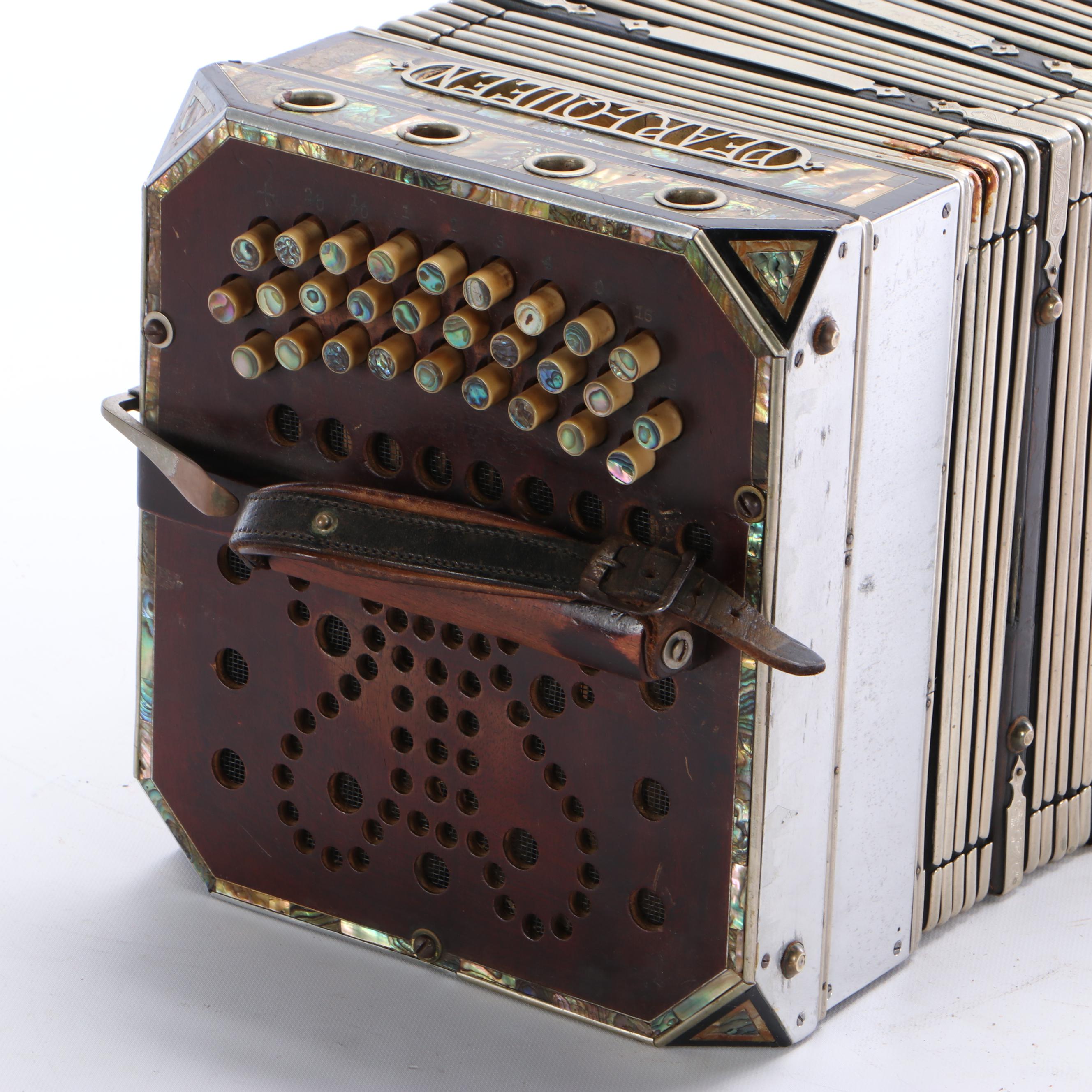 Georgi & Vitak Music Co. Pearl Queen Concertina, Early 20th Century