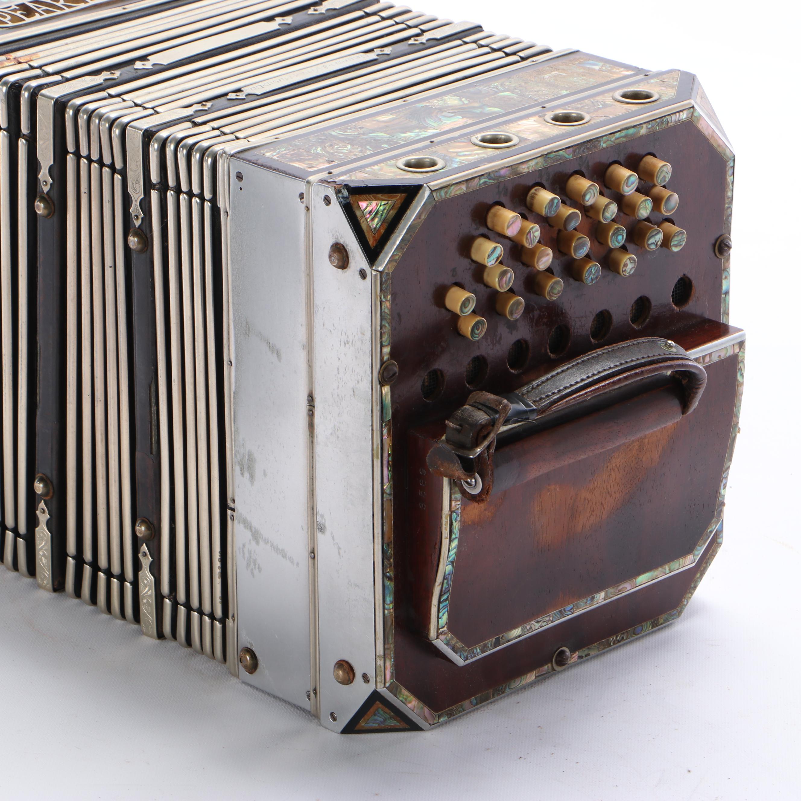 Georgi & Vitak Music Co. Pearl Queen Concertina, Early 20th Century