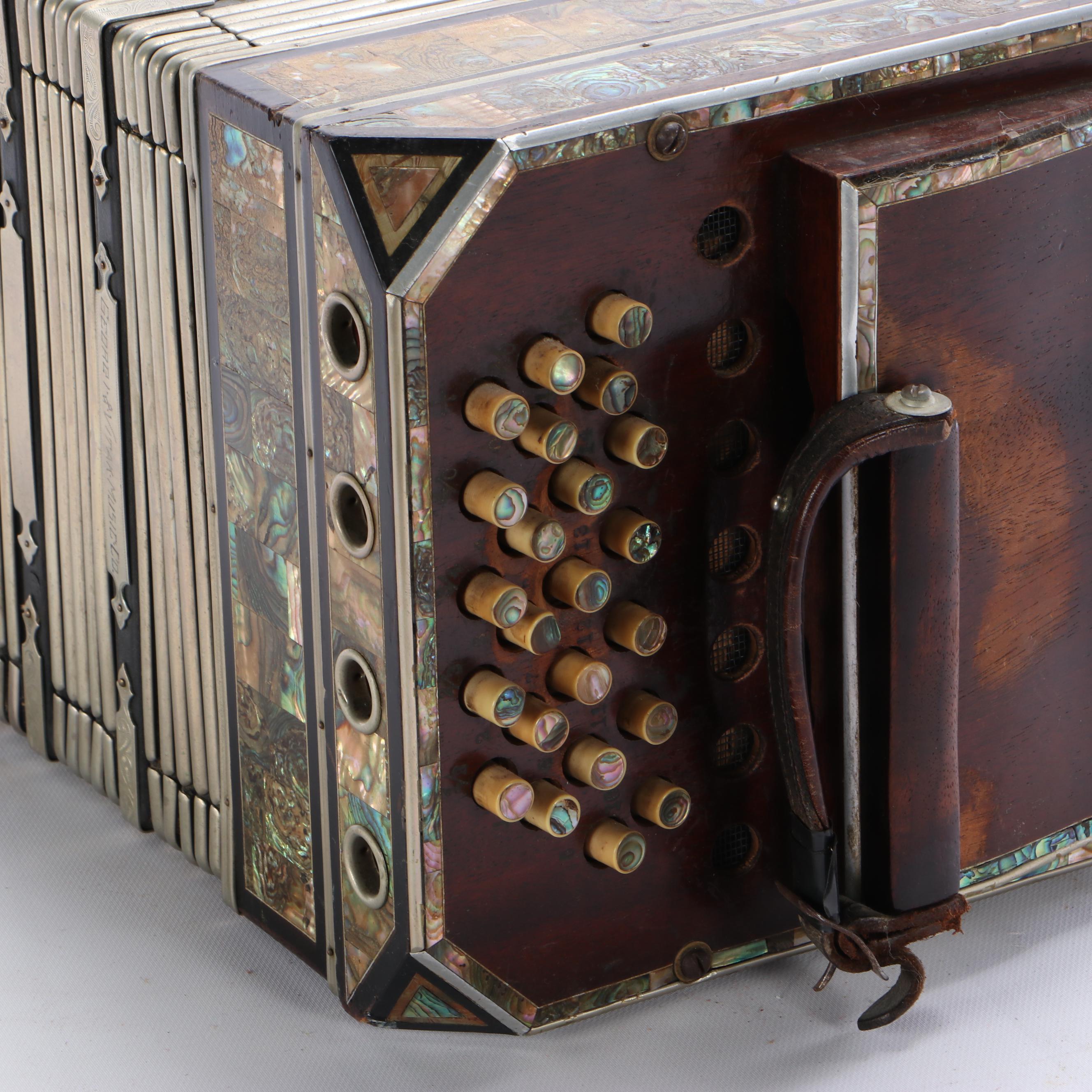 Georgi & Vitak Music Co. Pearl Queen Concertina, Early 20th Century