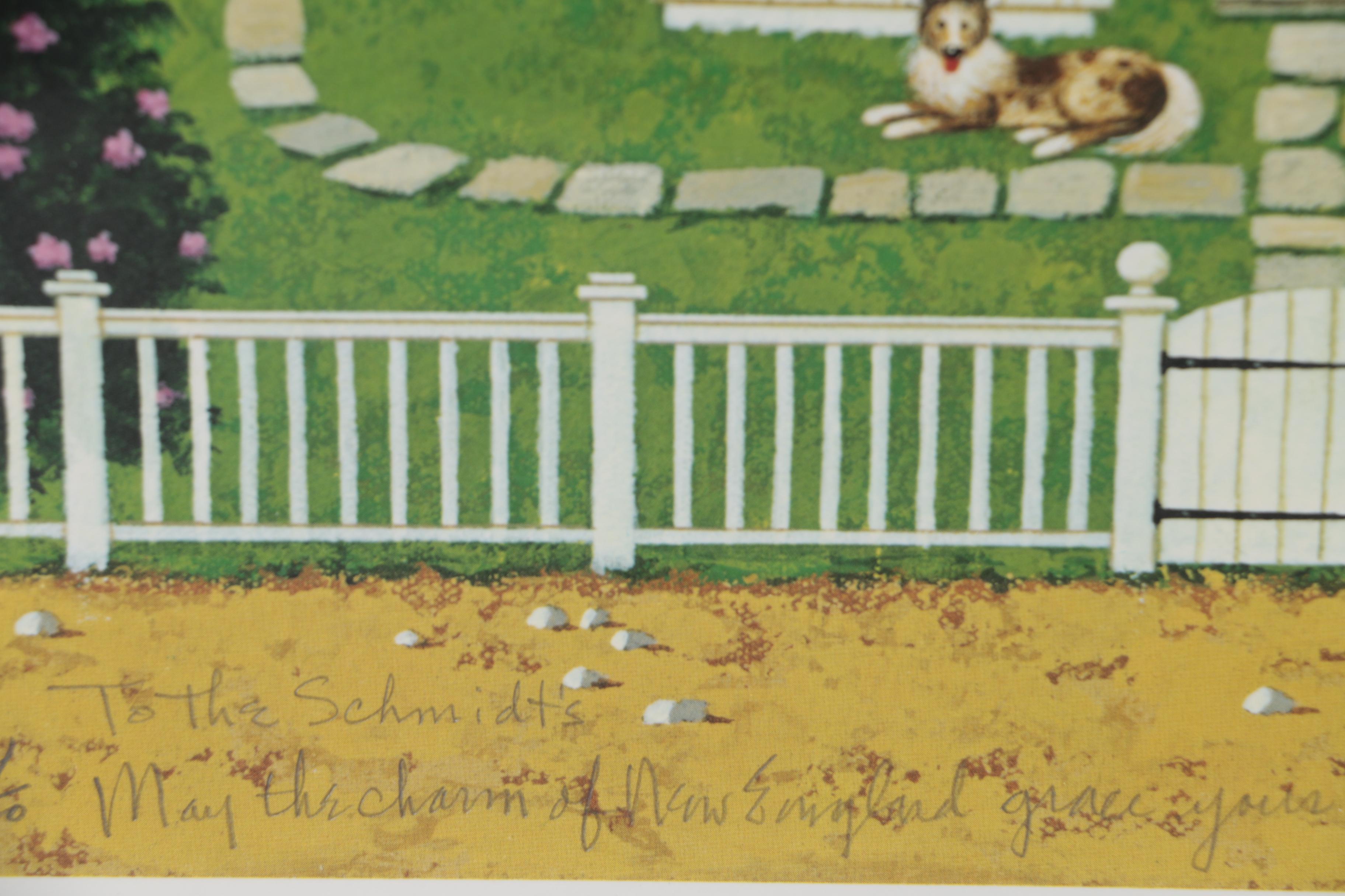 Charles Wysocki Offset Lithograph "Tea by the Sea", 1983