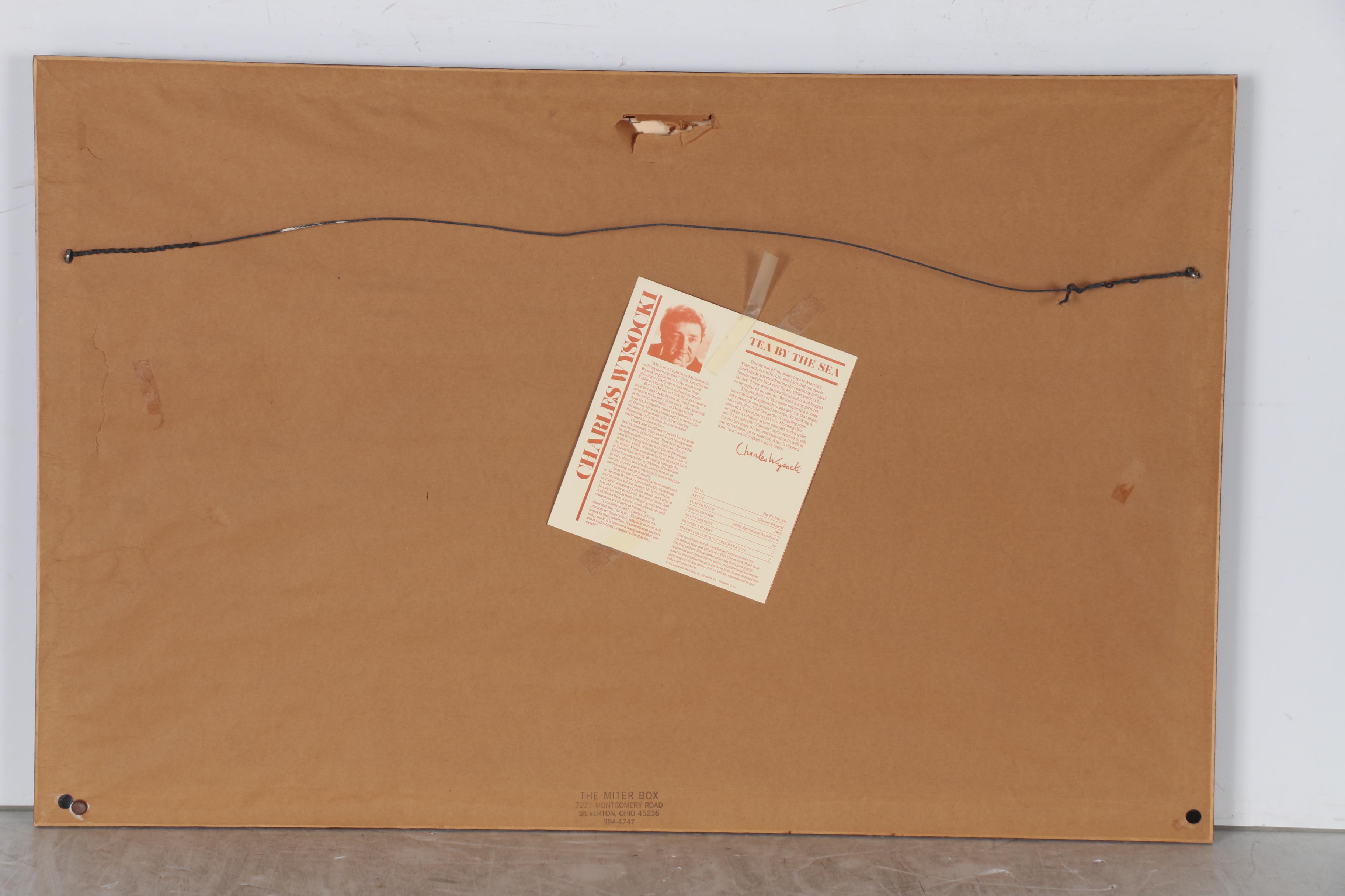 Charles Wysocki Offset Lithograph "Tea by the Sea", 1983