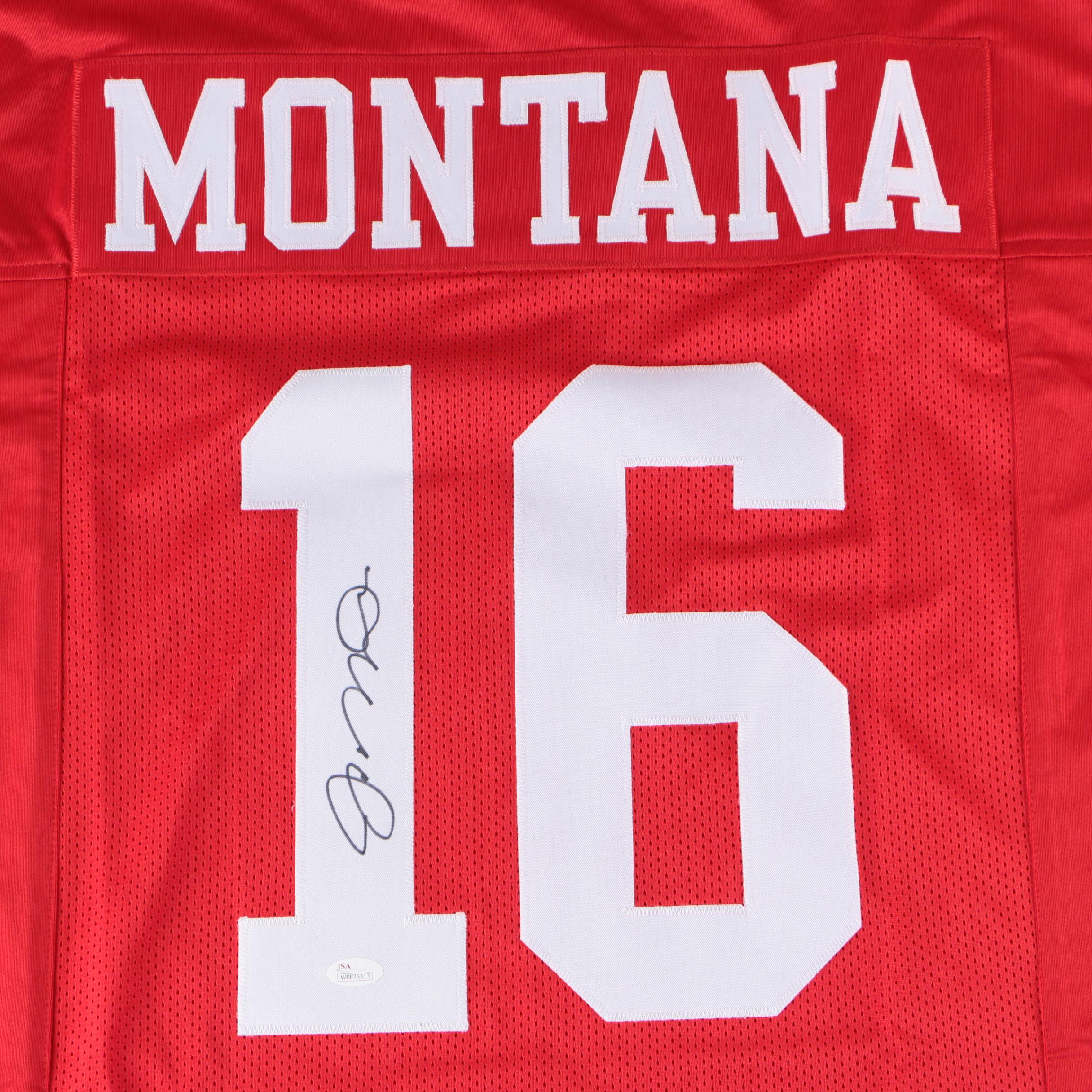 Joe Montana Signed San Francisco 49ers Replica Jersey  COA