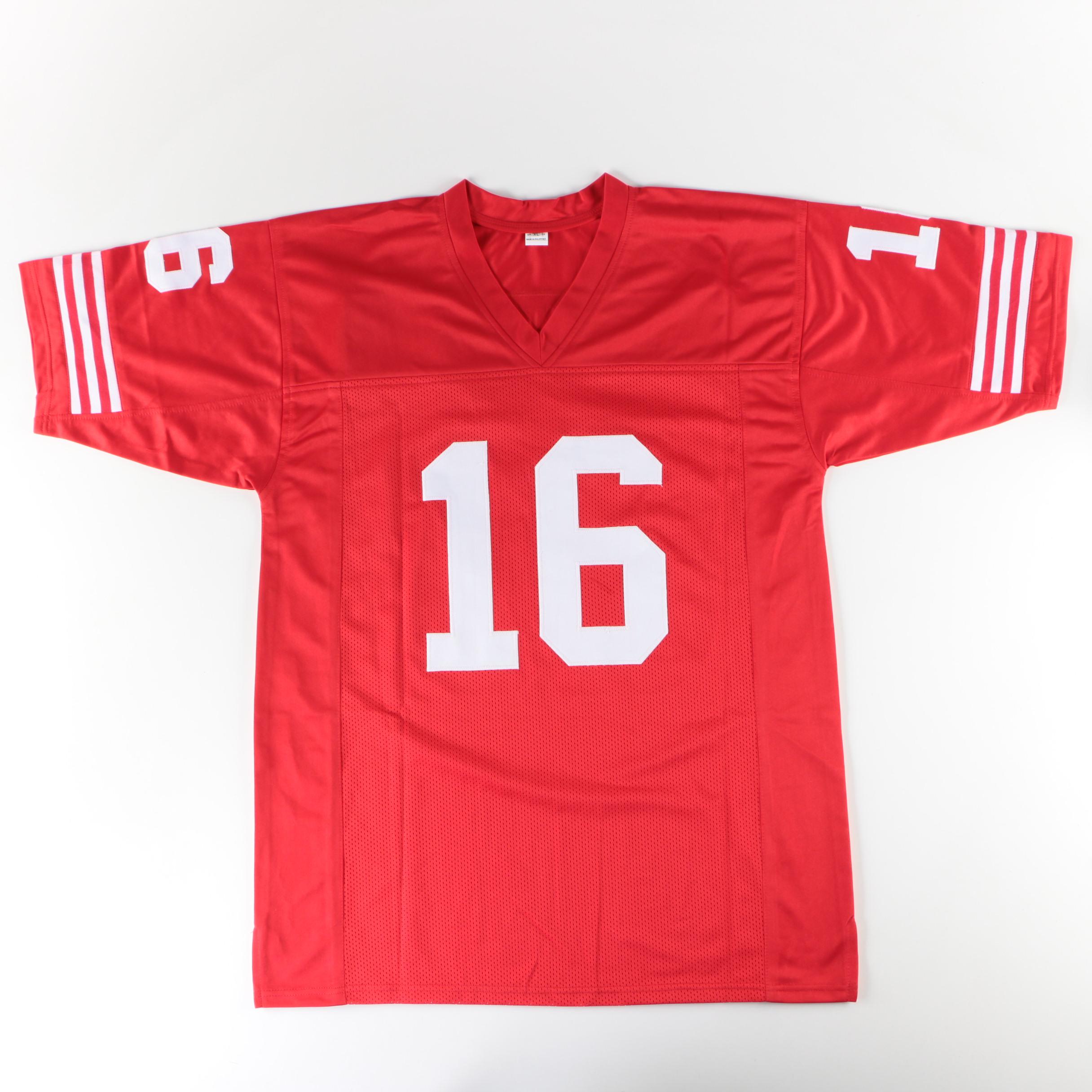 Joe Montana Signed San Francisco 49ers Replica Jersey  COA