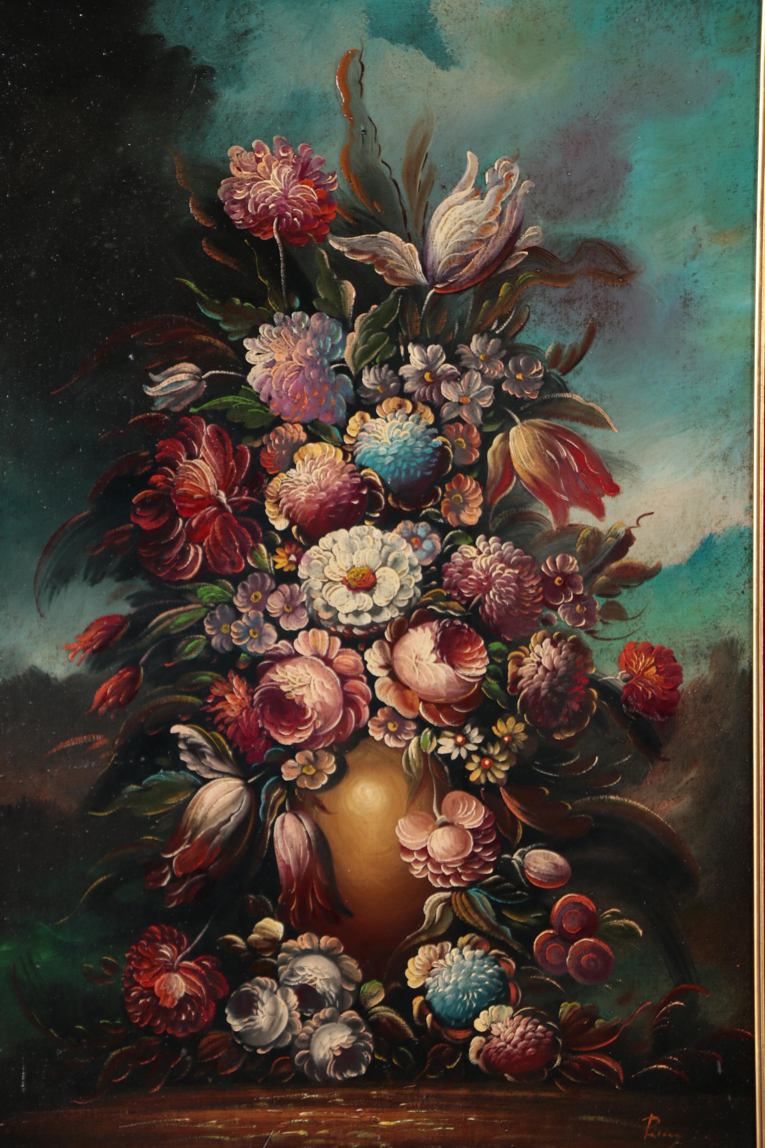 Taglia Pierry Floral Still Life Oil Painting