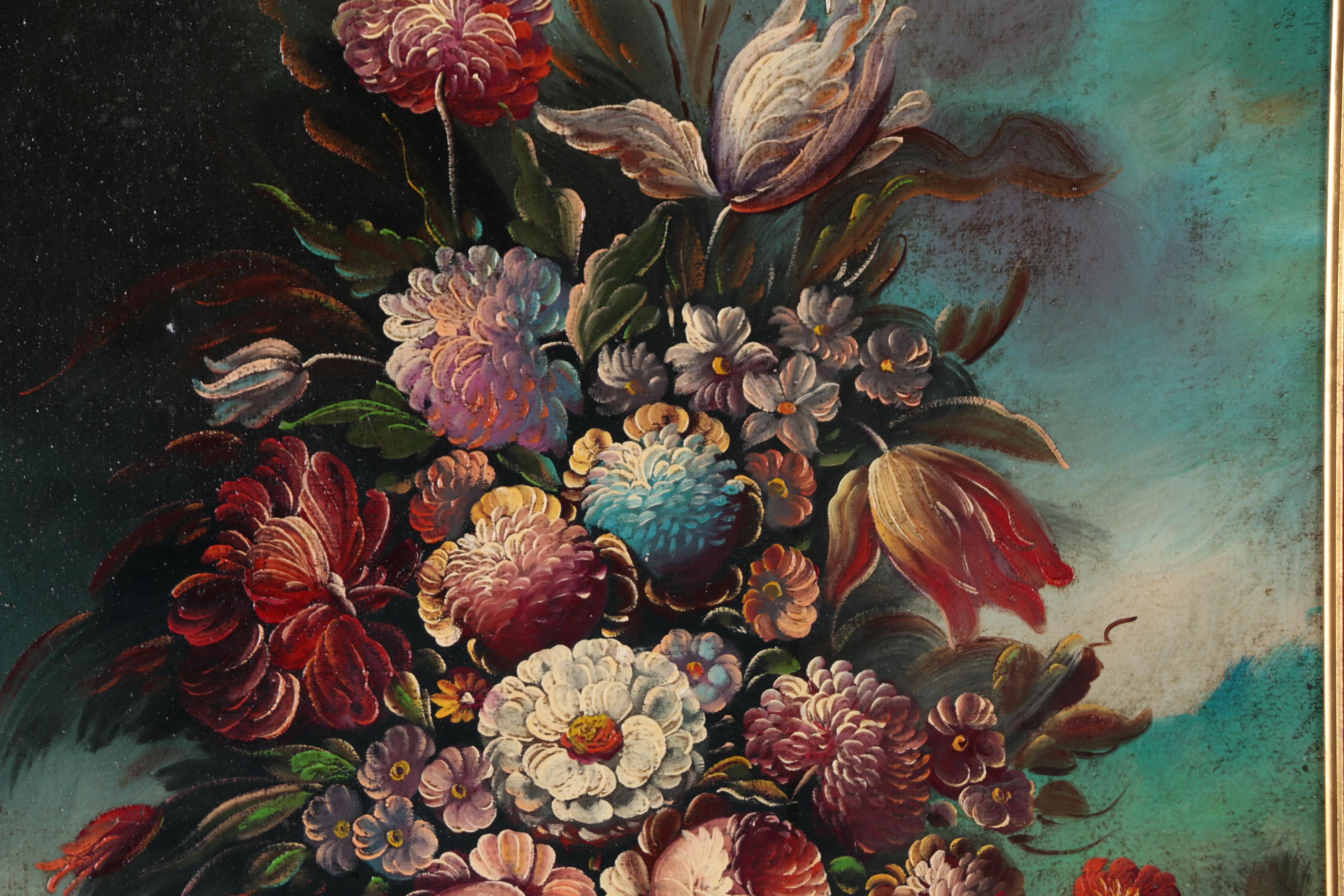 Taglia Pierry Floral Still Life Oil Painting