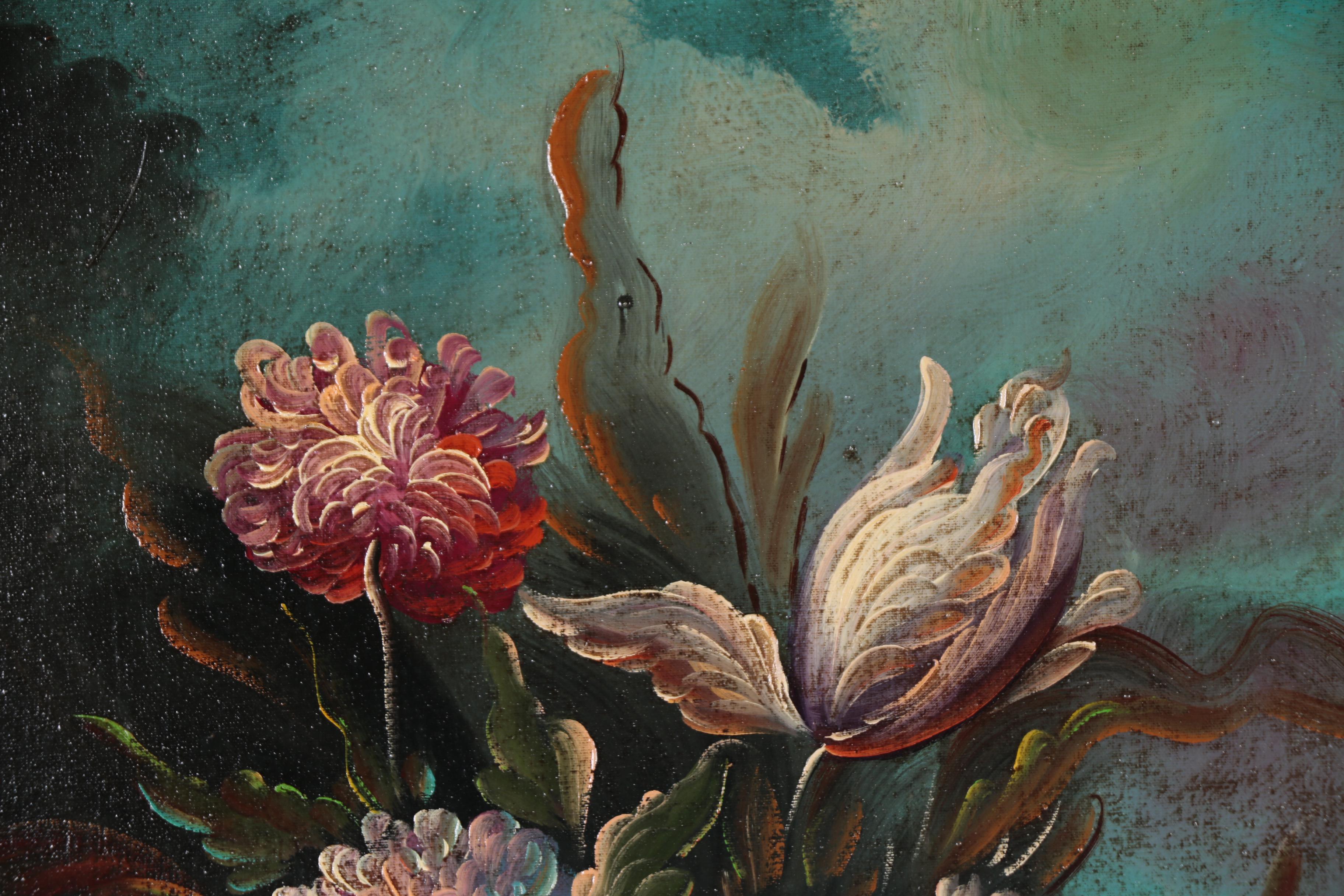 Taglia Pierry Floral Still Life Oil Painting
