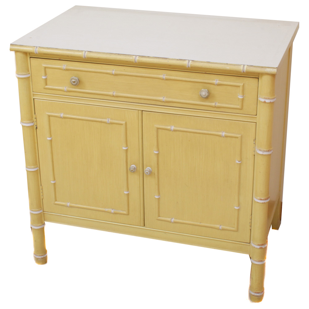 Thomasville "Bali Hai" Bamboo Style Side Cabinet, Mid 20th Century