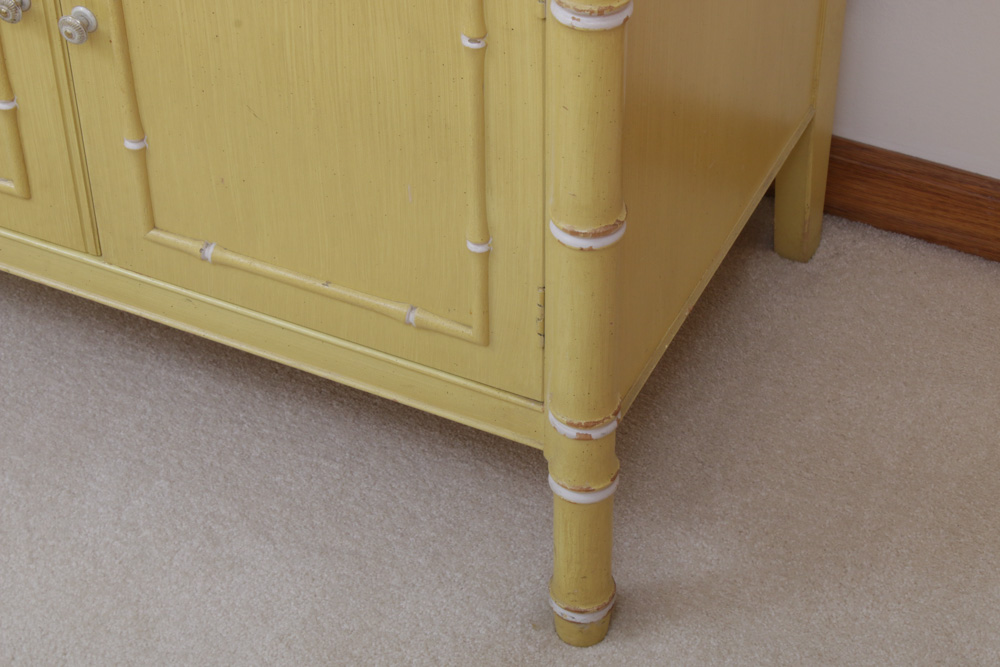 Thomasville "Bali Hai" Bamboo Style Side Cabinet, Mid 20th Century