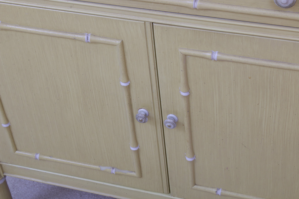 Thomasville "Bali Hai" Bamboo Style Side Cabinet, Mid 20th Century