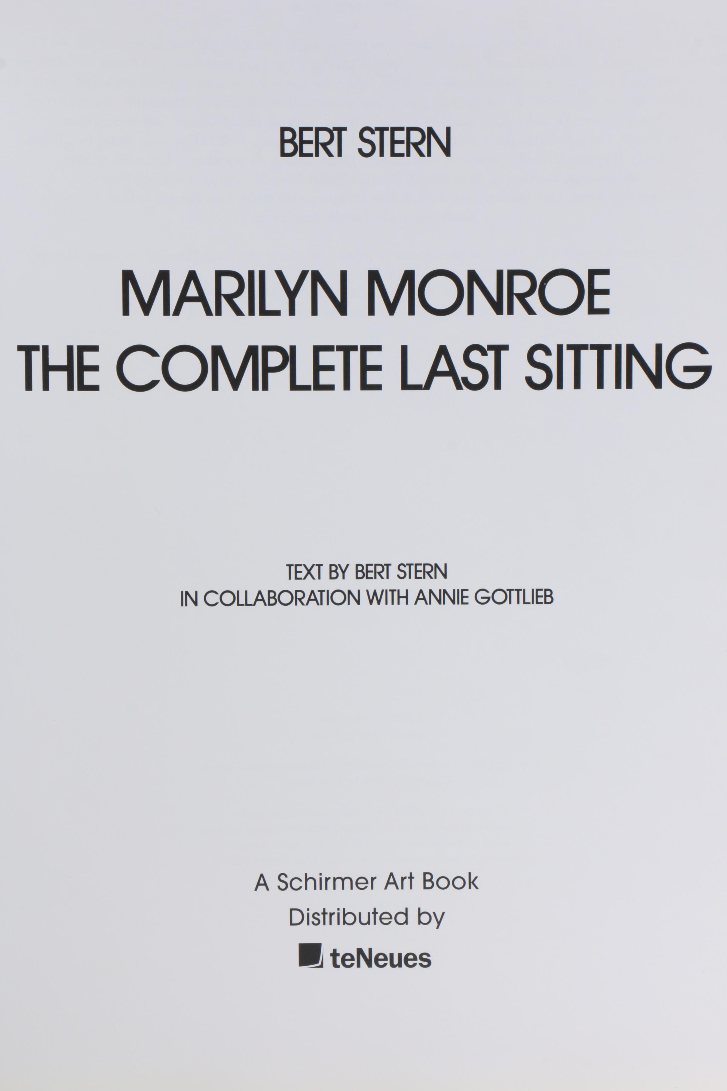 Photo-essay "Marilyn Monroe: The Complete Last Sitting" by Bert Stern