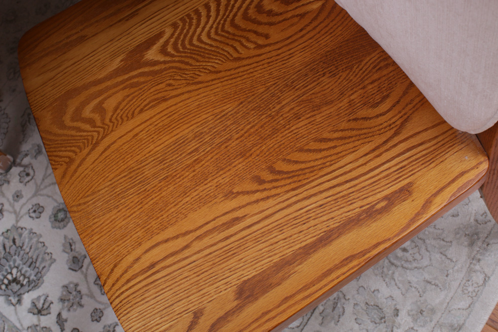 Shin-Lee, Arts and Crafts Style Oak Dining Room Table and Chairs