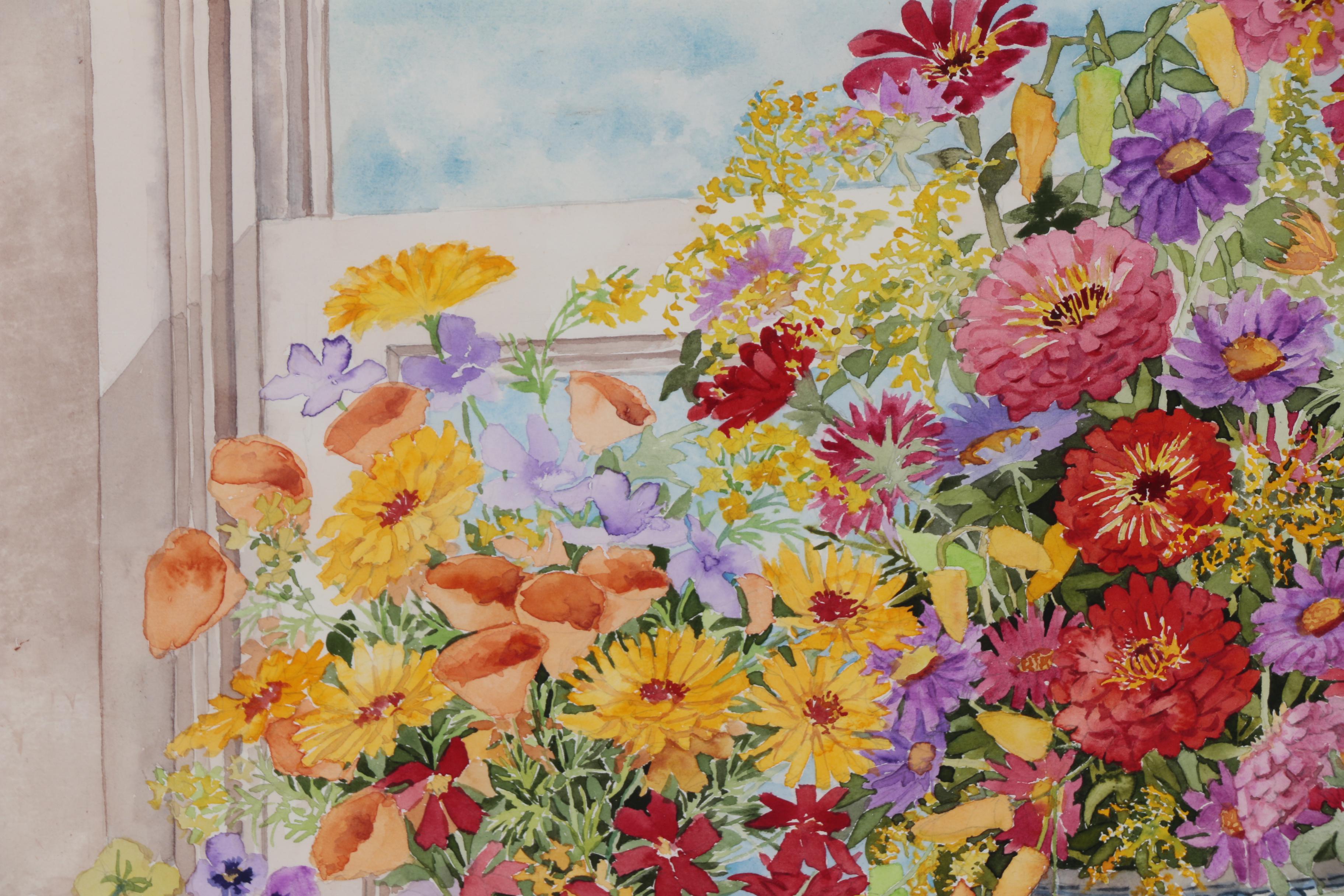 Carolyn Bucha Floral Still Life Watercolor Painting