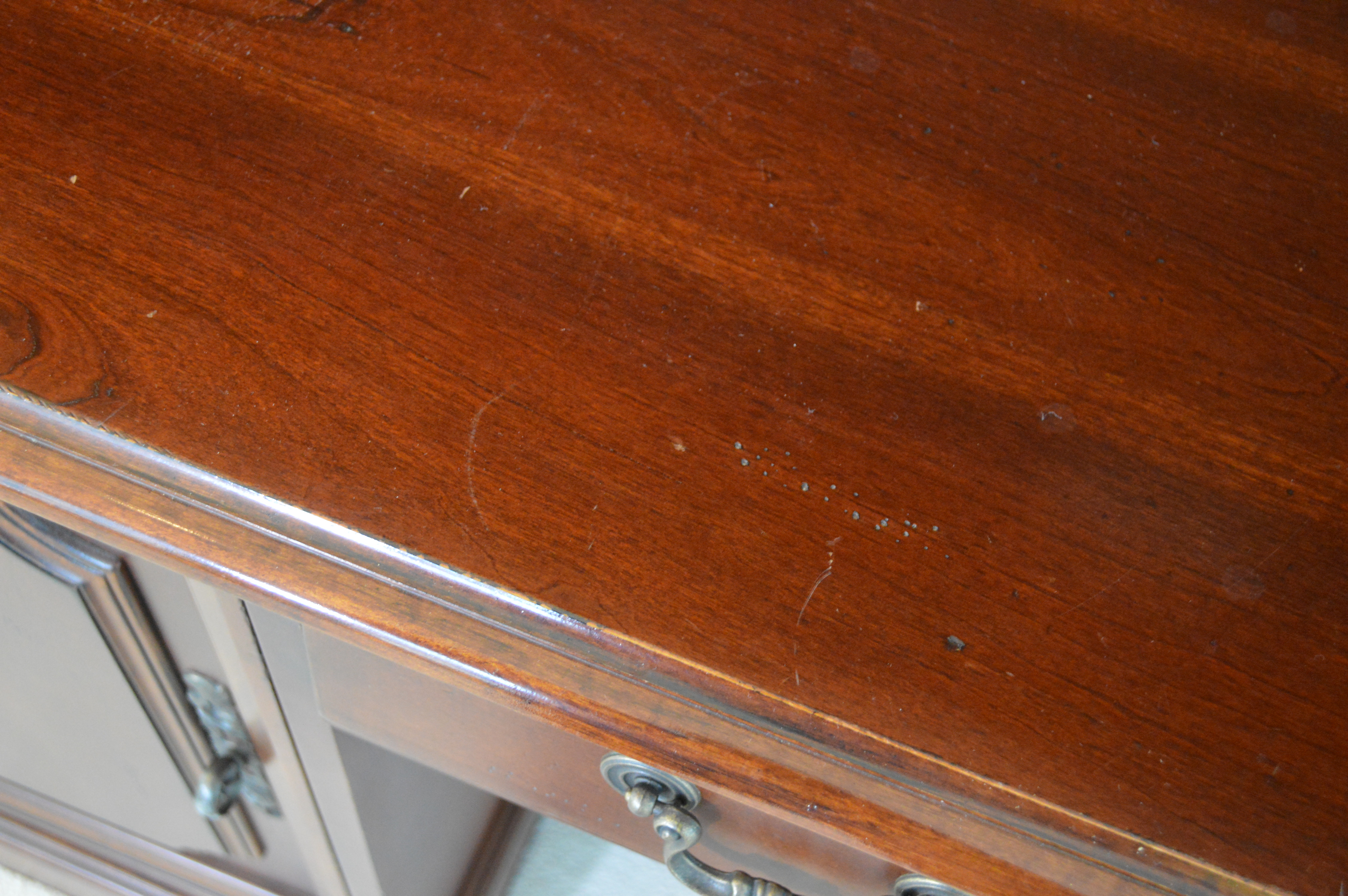 Hooker Mahogany Computer Desk with Bookcase Hutch, Contemporary