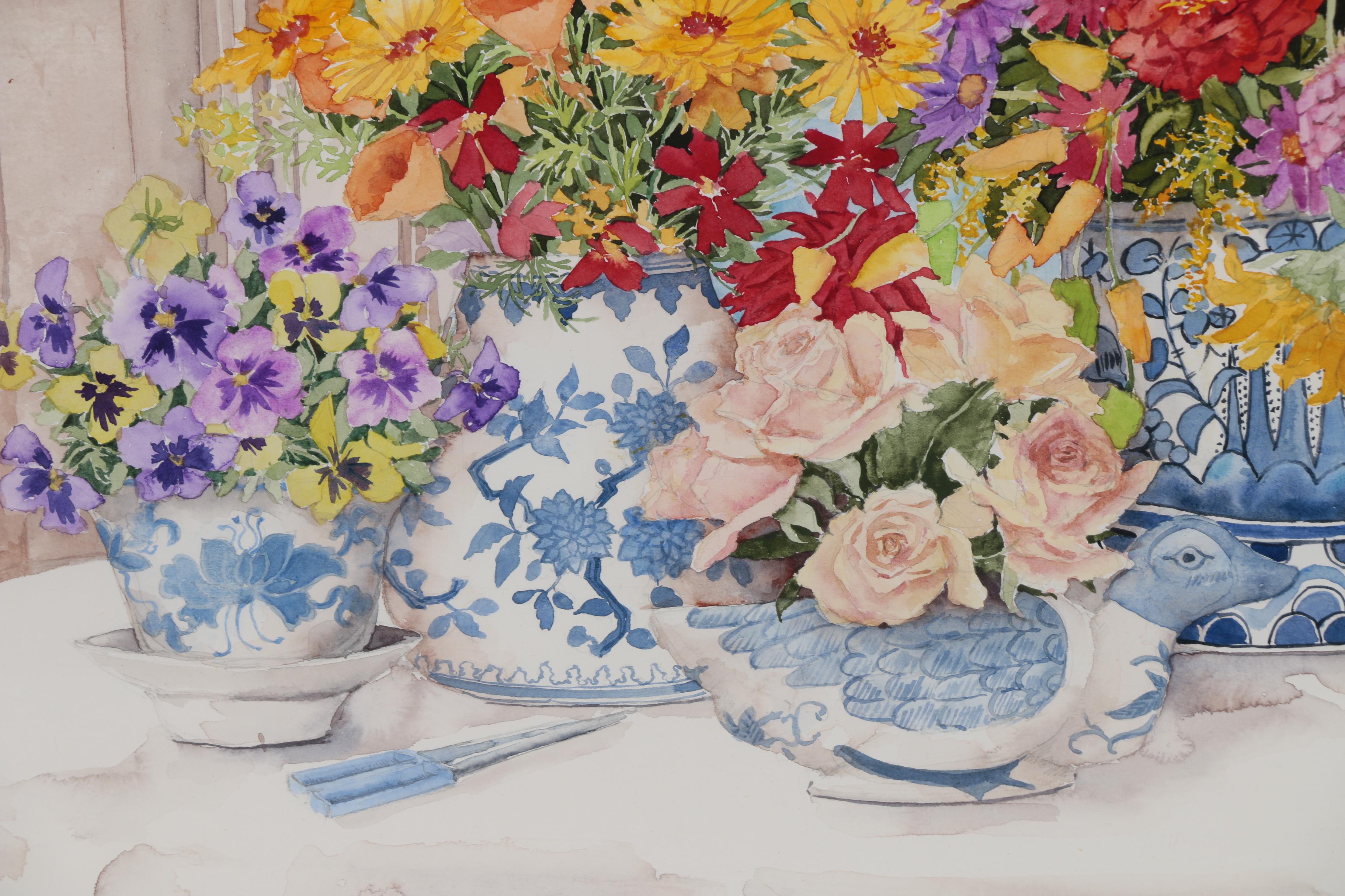 Carolyn Bucha Floral Still Life Watercolor Painting