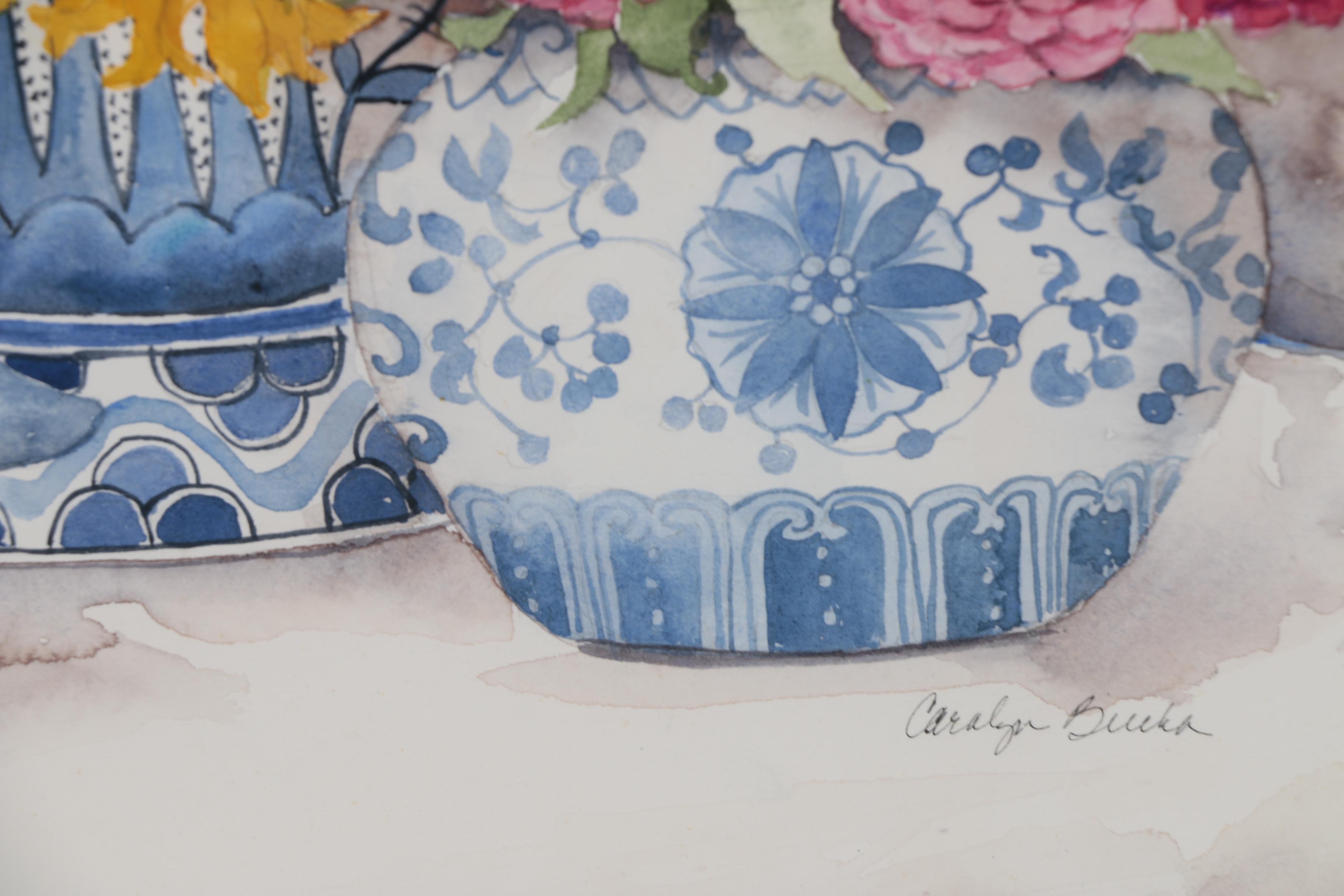 Carolyn Bucha Floral Still Life Watercolor Painting