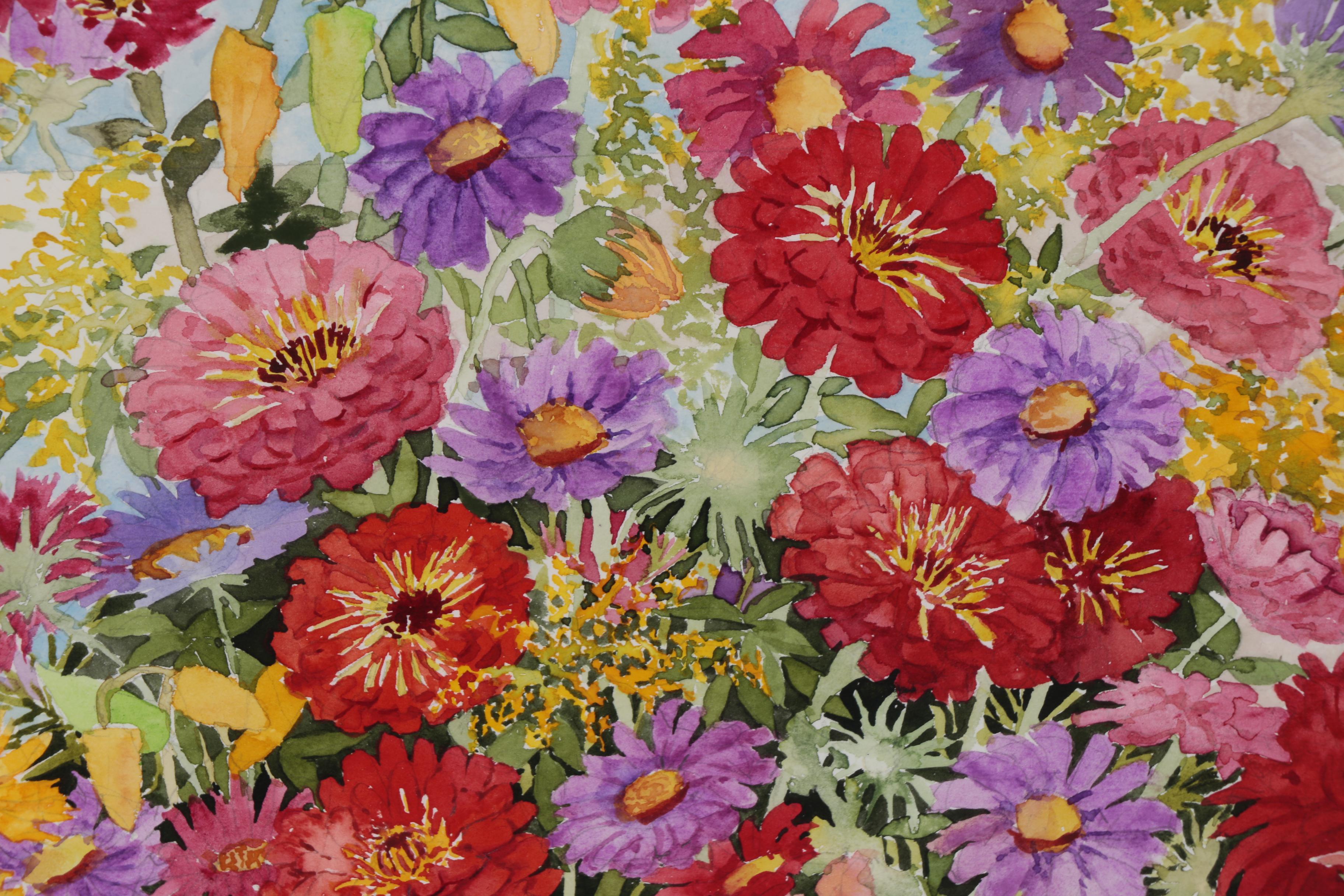 Carolyn Bucha Floral Still Life Watercolor Painting