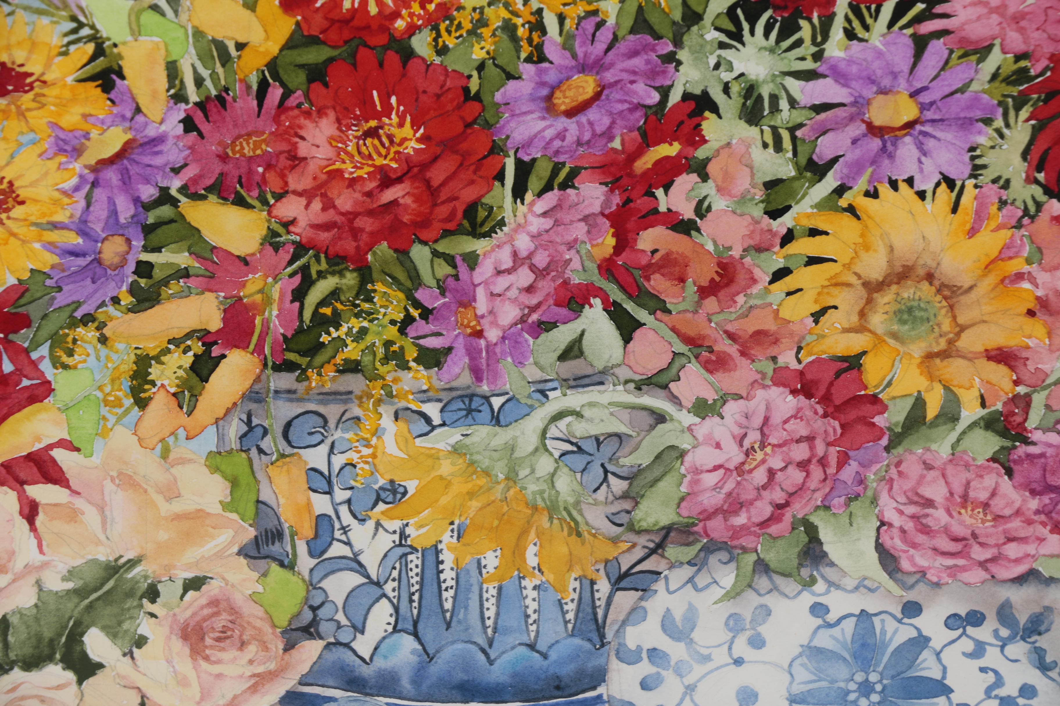 Carolyn Bucha Floral Still Life Watercolor Painting