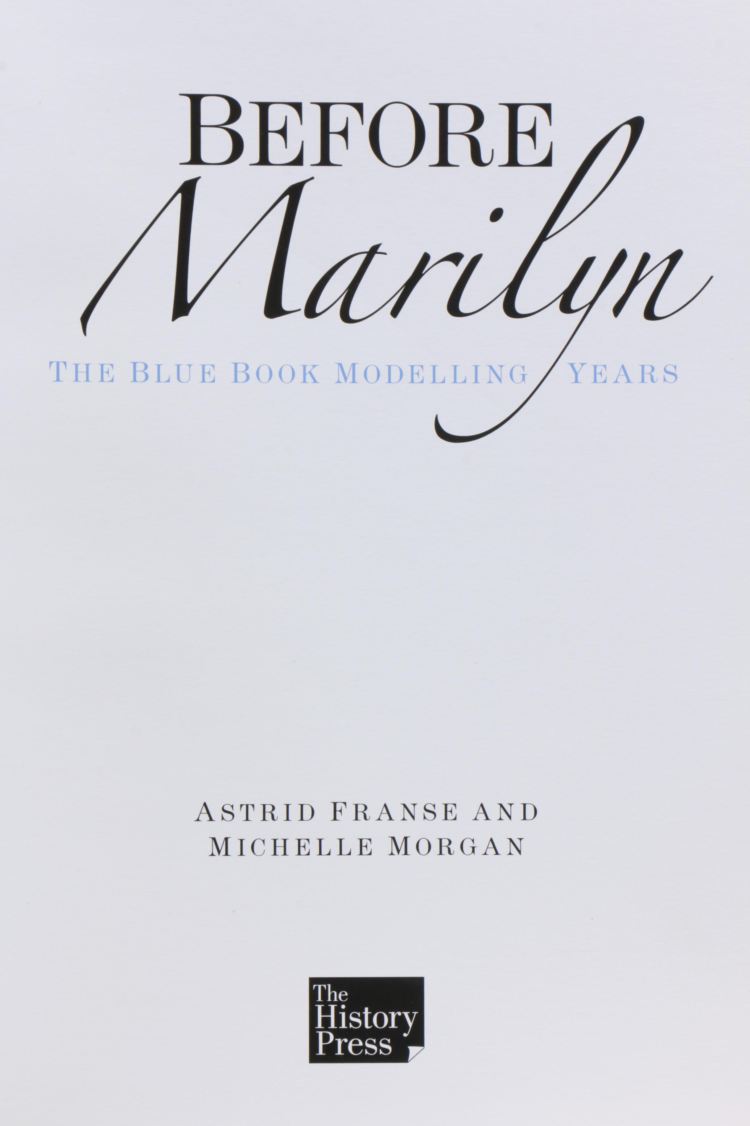 Marilyn Monroe Books featuring "Before Marilyn", First Edition