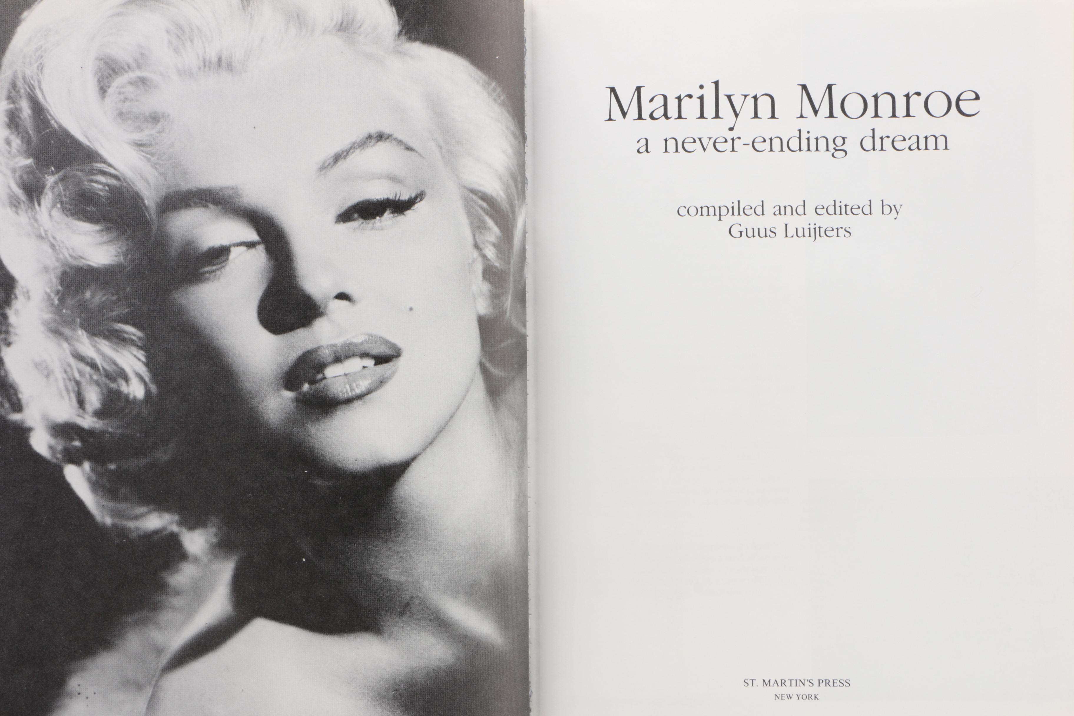 Marilyn Monroe Books featuring "Before Marilyn", First Edition