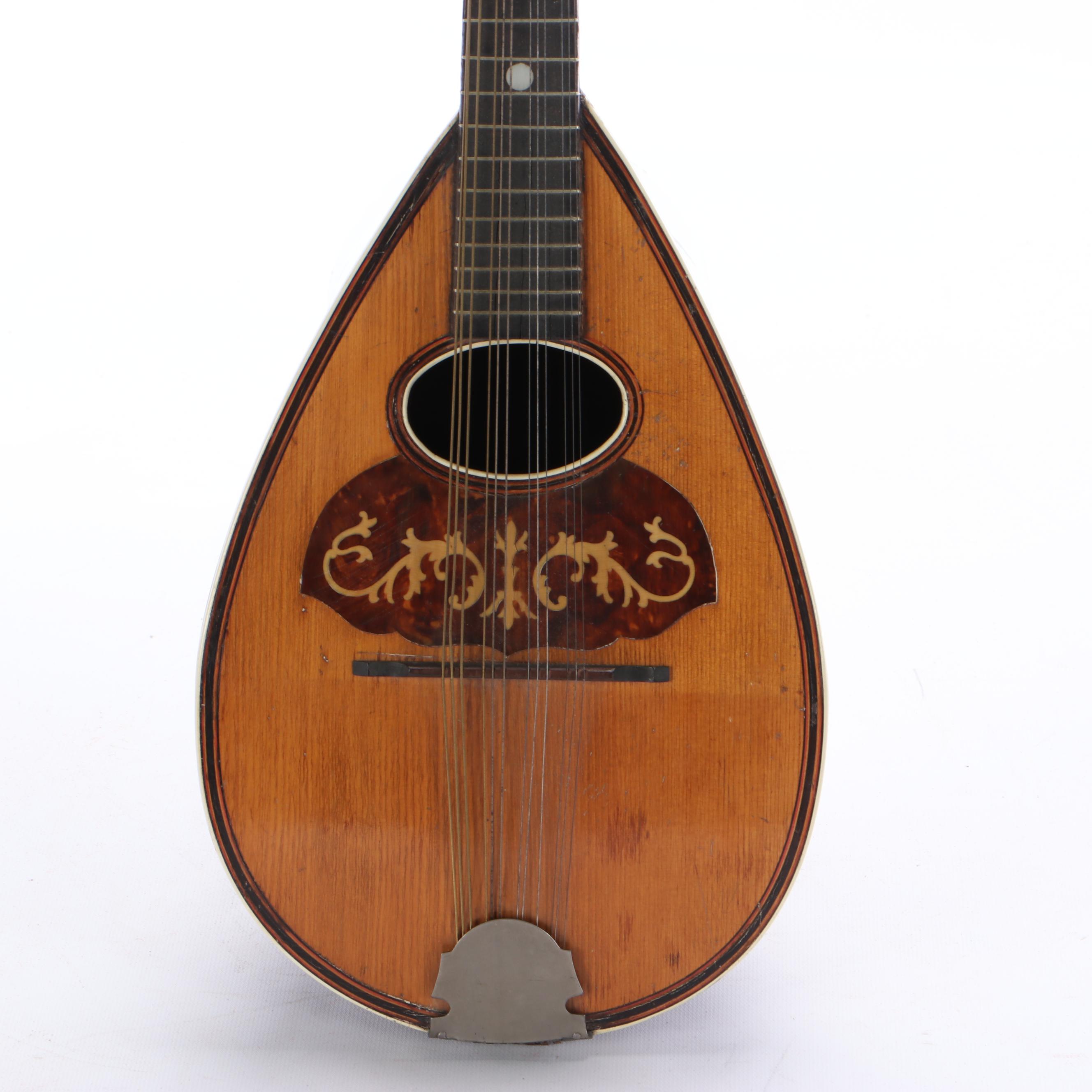 Bowlback Mandolin with Tortoise Shell Inlay, Vintage
