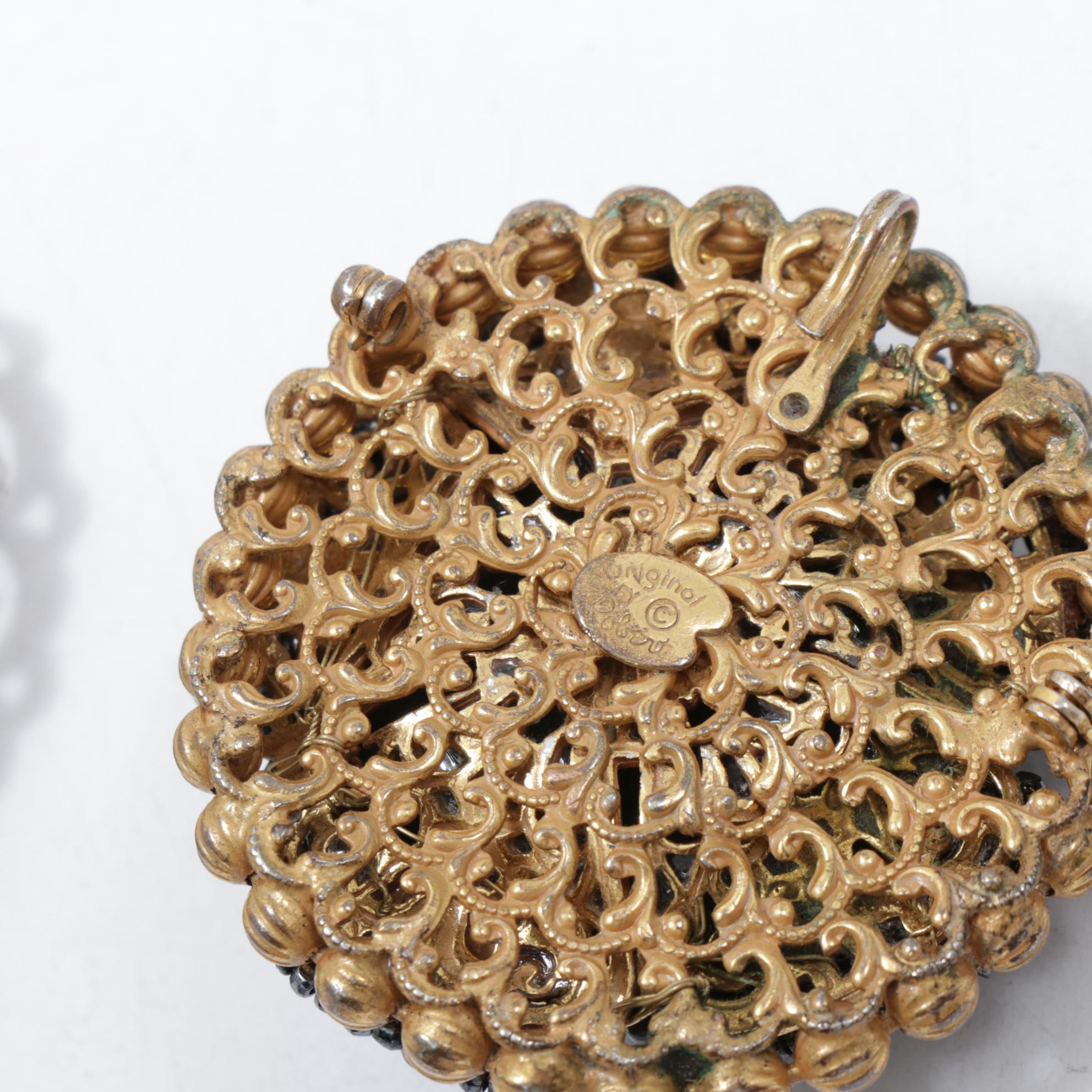 Bakelite Bracelets, Miriam Haskell Brooch, Coach Key Chain and More Jewelry