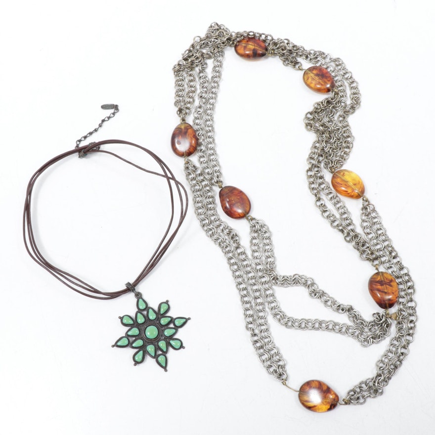 Heidi Daus for Jim Walters and Ben-Amun Necklaces