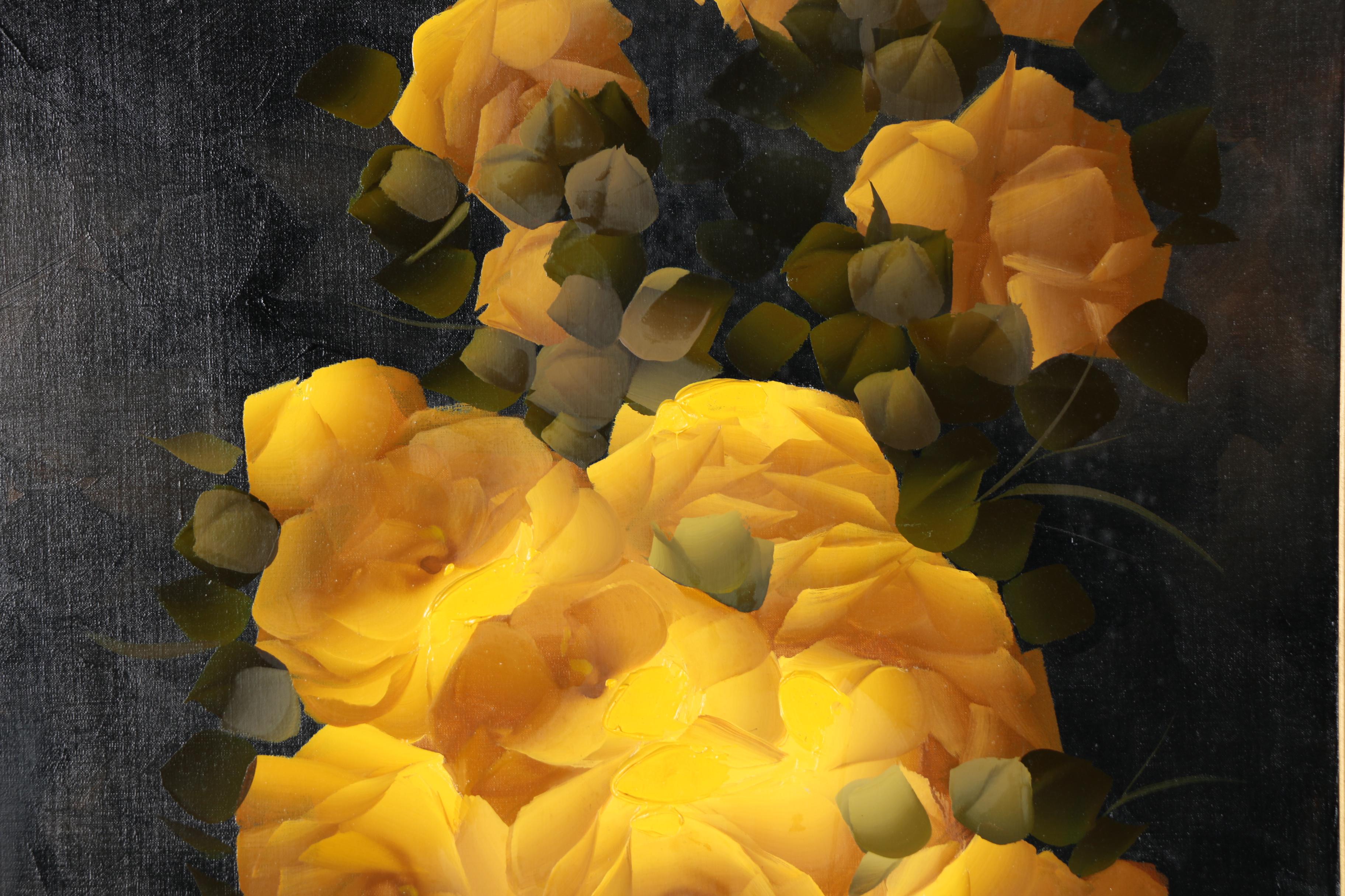 Luiz Carlos Coelho Floral Still Life Oil Painting